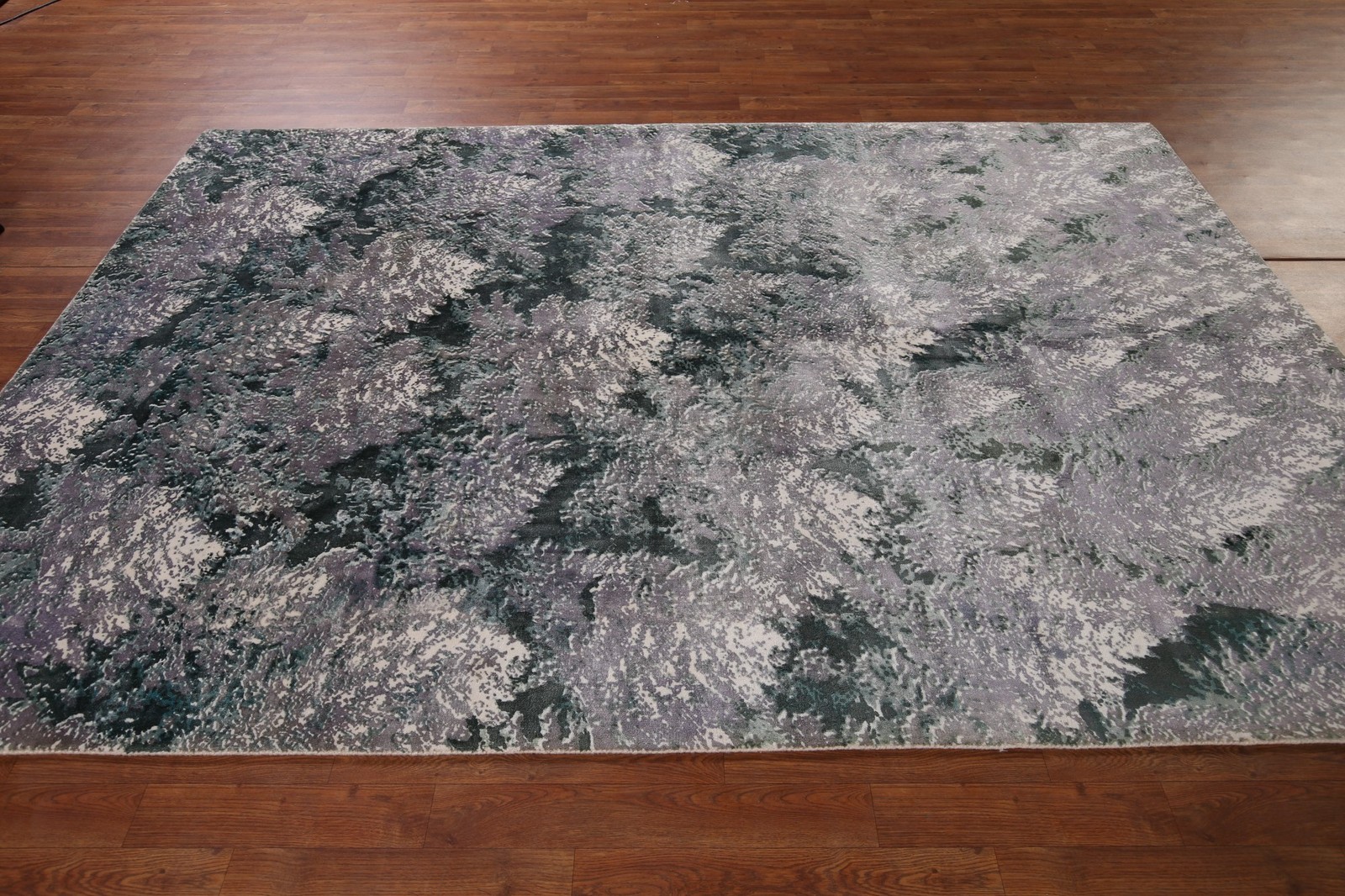 All-Over Abstract Modern Area Rug 6×9 Wool Hand-knotted Contemporary Carpet