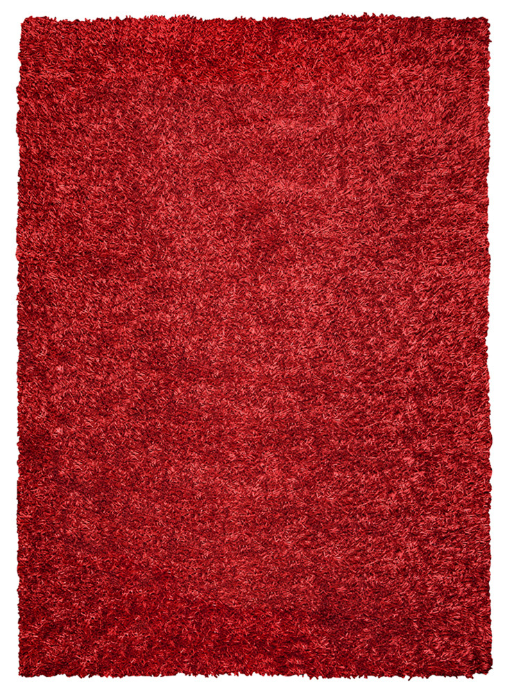 5×7 Rizzy Rugs Red Solid Lustrous Single-Color Area Rug KM2310 – Aprx 5′ x 7′