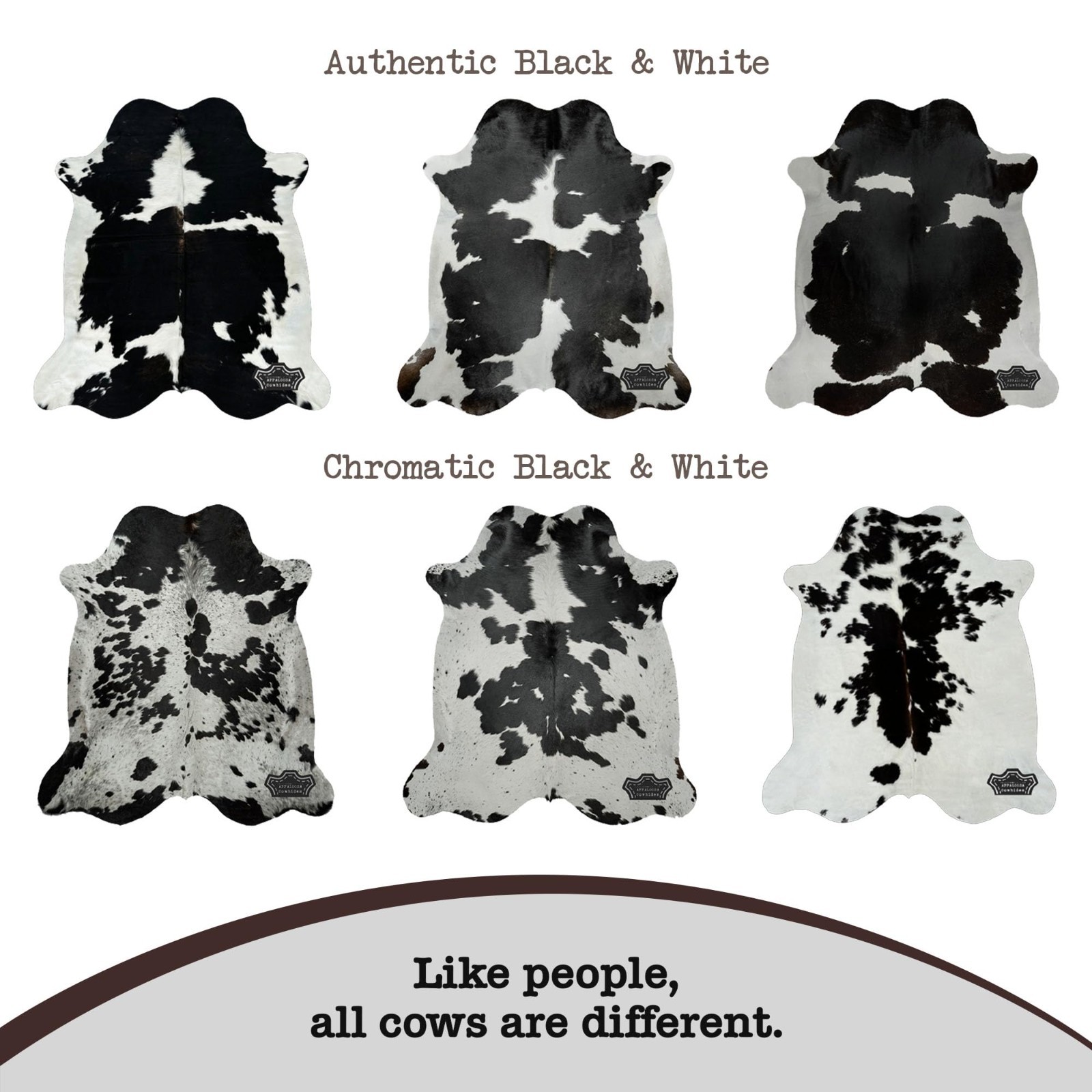 Real Cowhide Rug in Authentic Black & White | Extra Large 6′ x 8′