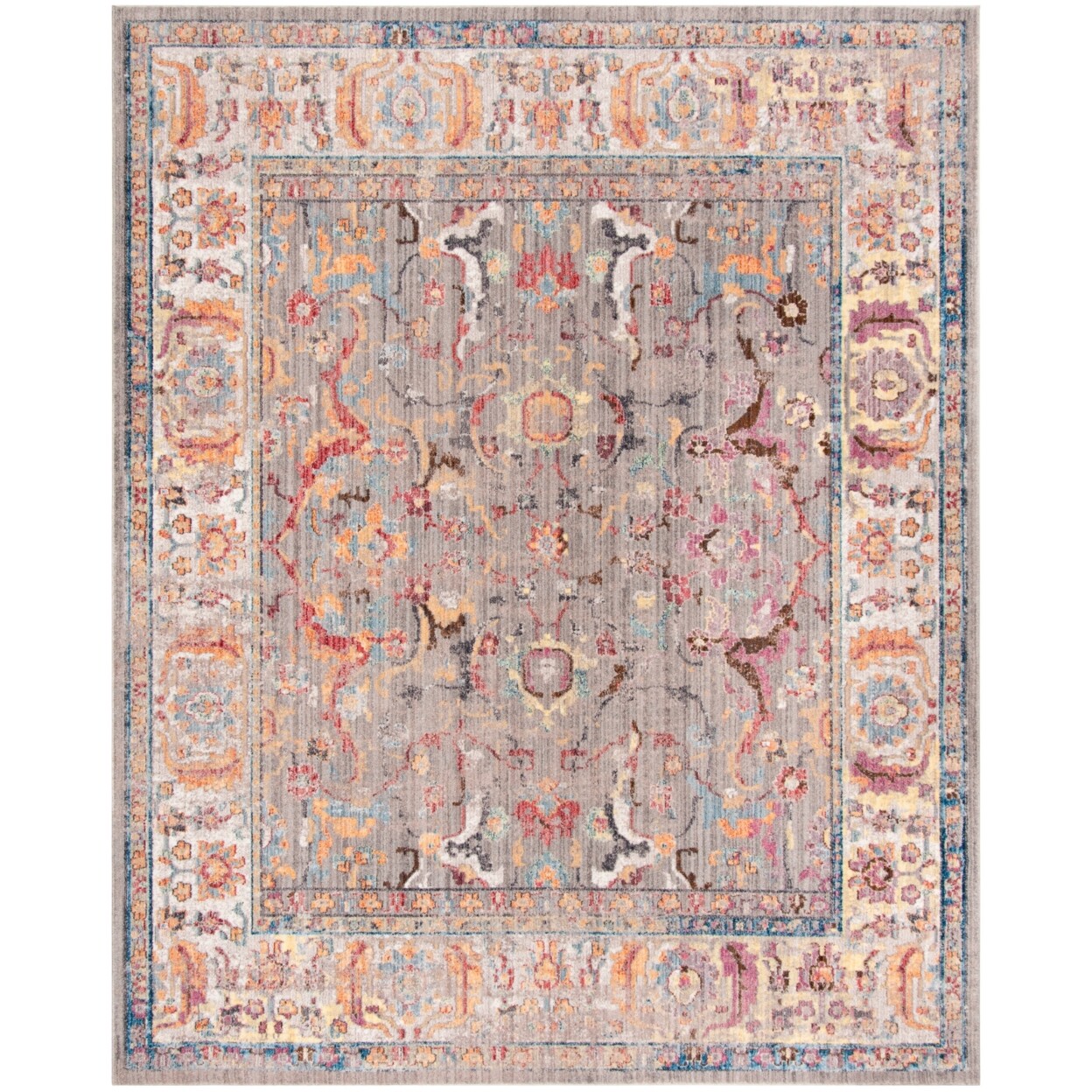 SAFAVIEH Bristol Collection BTL362A Grey / Light Grey Rug