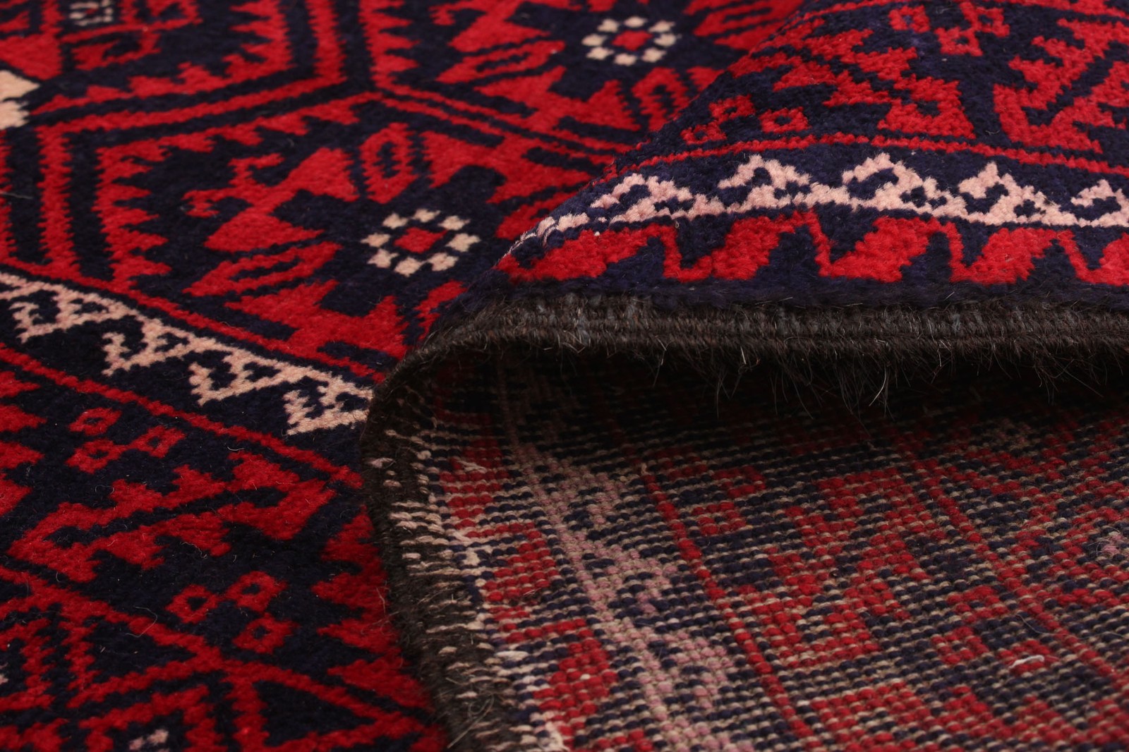 Vintage Hand-Knotted Area Rug 3’8″ x 7’4″ Traditional Oriental Wool Carpet