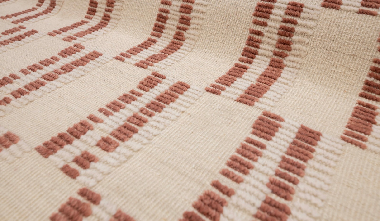 9X12 Cream Brown Moroccan Inspired Bohemian Geometric Soft Wool Handmade Rug