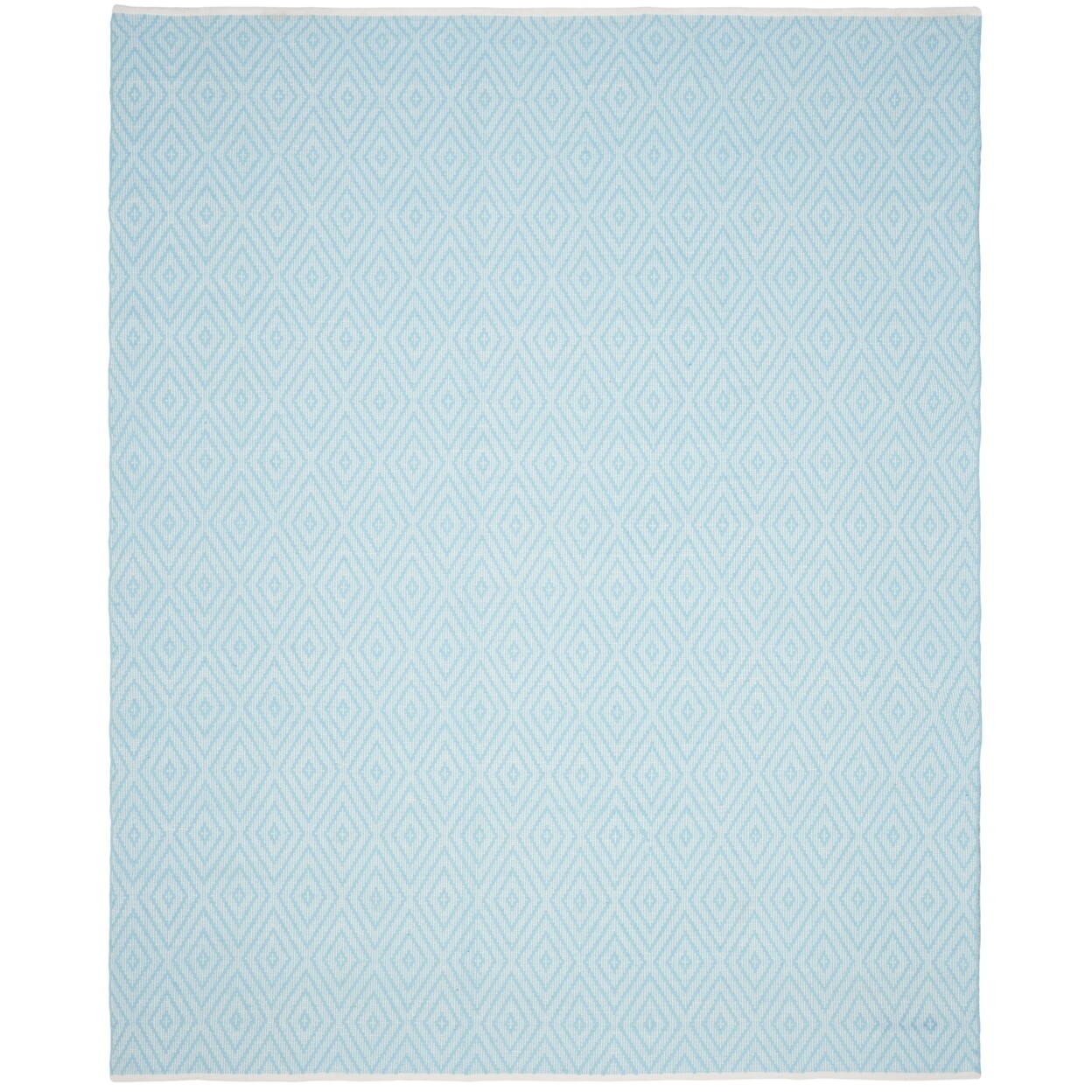 SAFAVIEH Montauk MTK811H Handwoven Turquoise / Ivory Rug