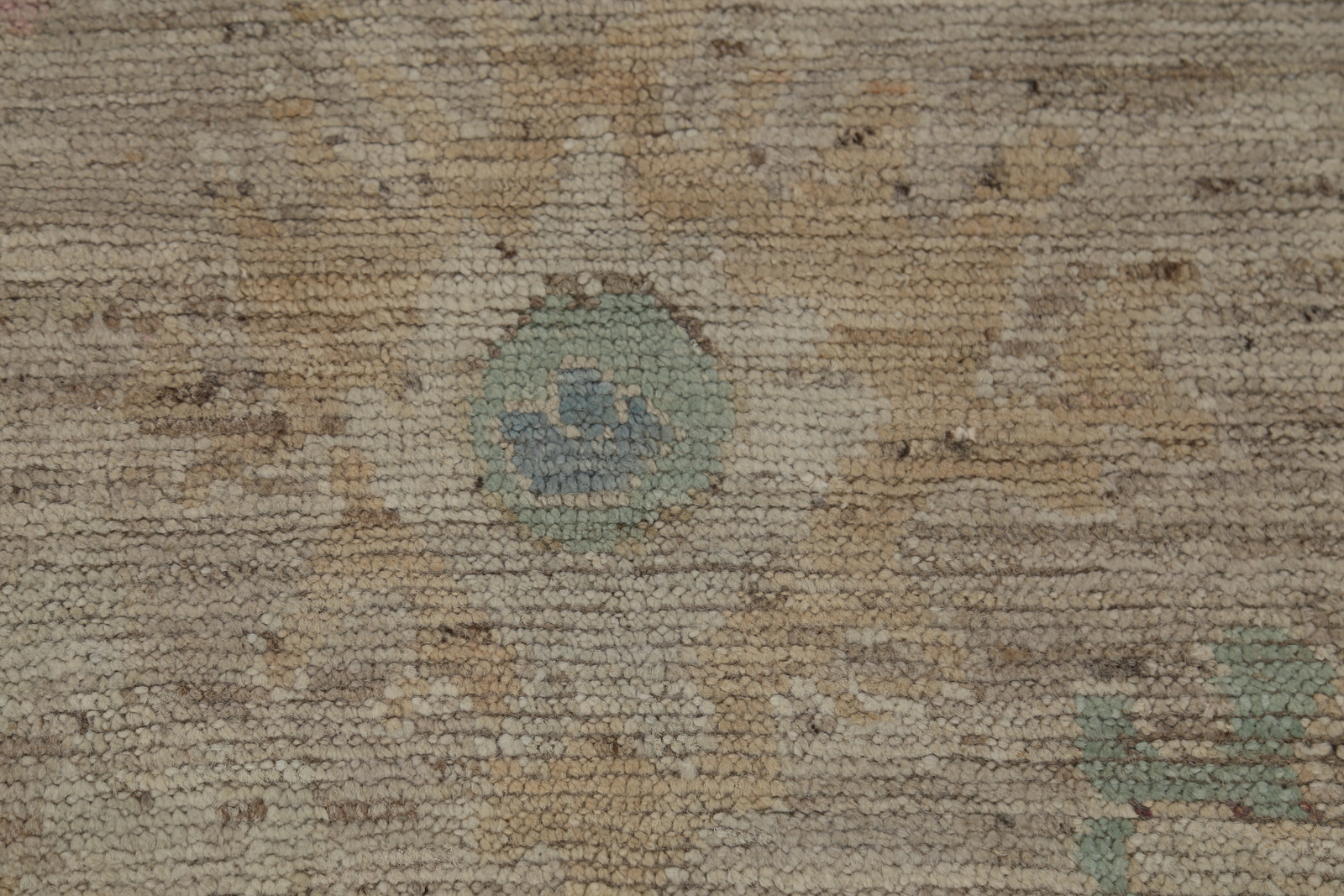 Vegetable Dye All-Over Patterned Oushak Wool Handmade Rug 8×10 ft Turkish Carpet
