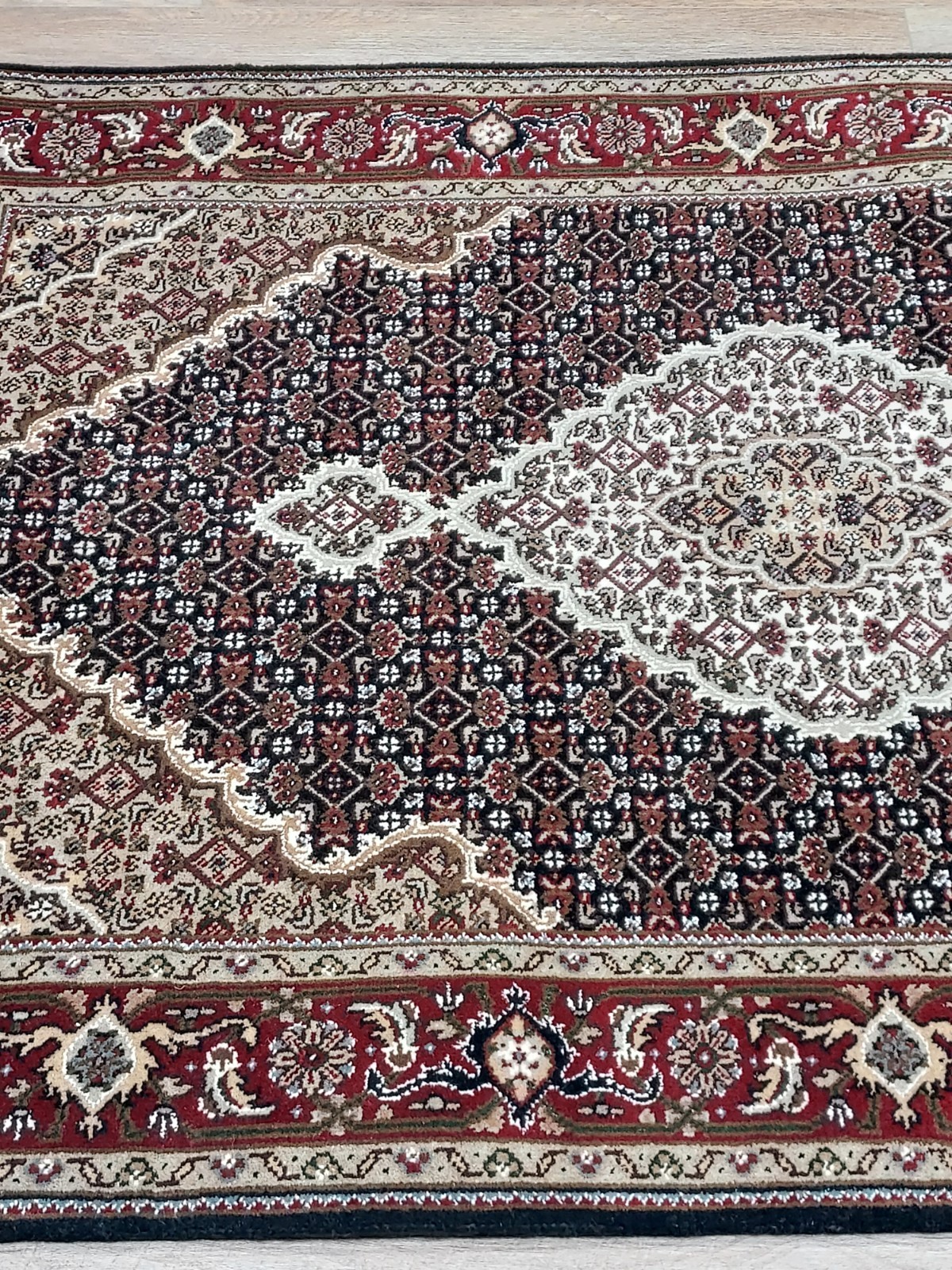 Turkish Silk&Wool Hand Made Bohemian Royal Classic Design, Turkish Rug 4×6 Ft