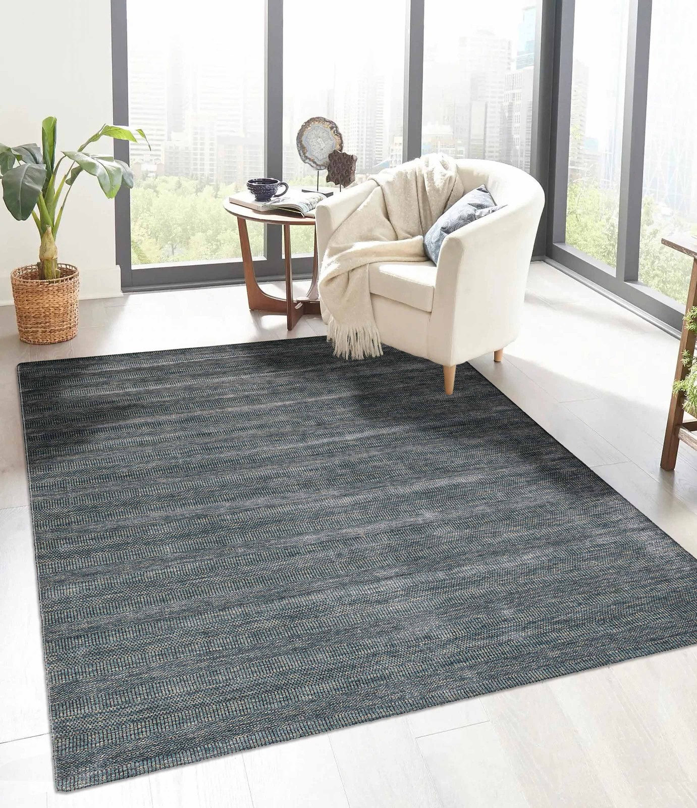 Hand loomed Area Rug 8’0″ x 9’9″ Traditional Wool Oriental Carpet