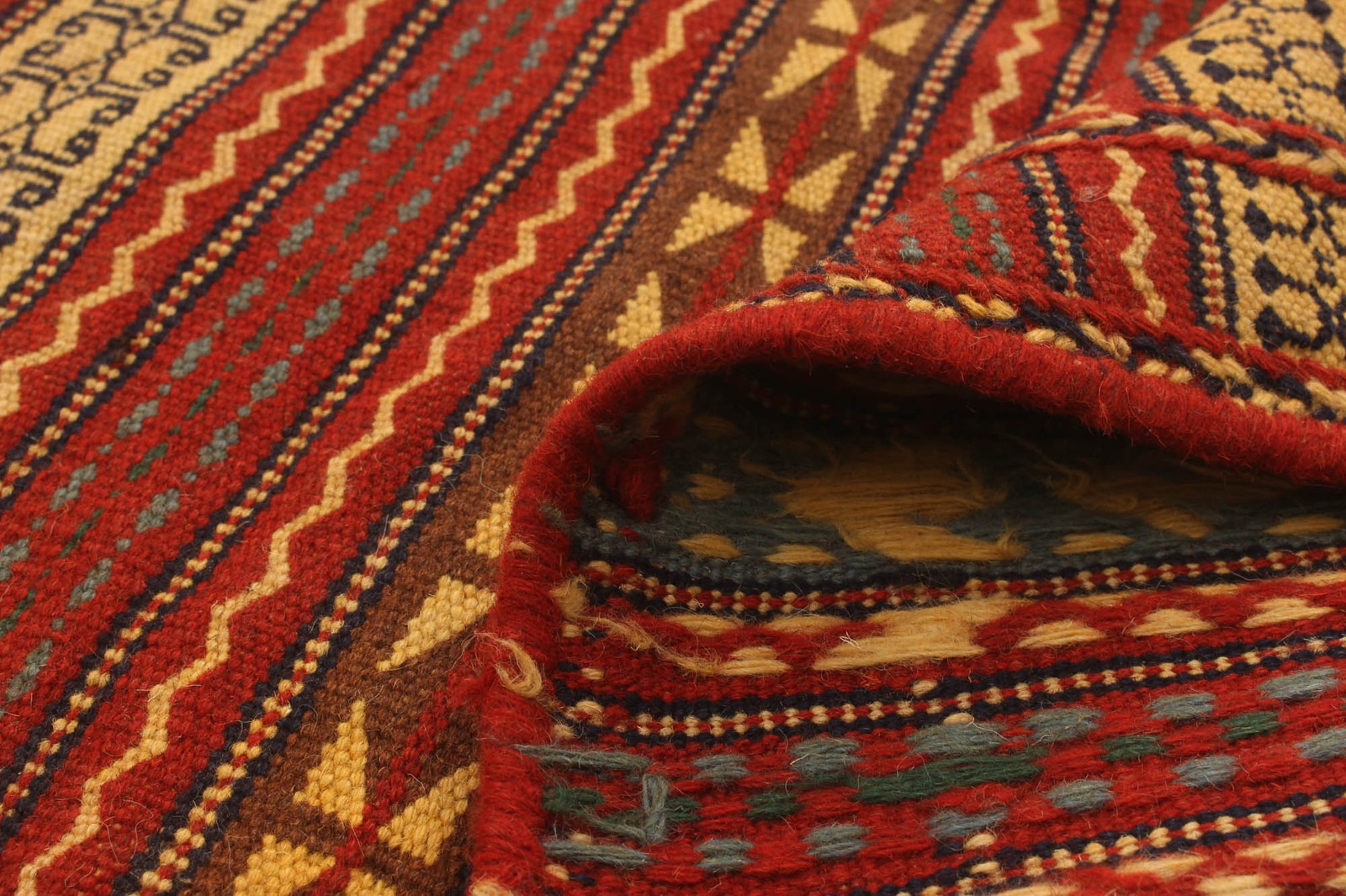 Vintage Hand Woven Area Rug 3’2″ x 4’10” Traditional Wool Oriental Carpet