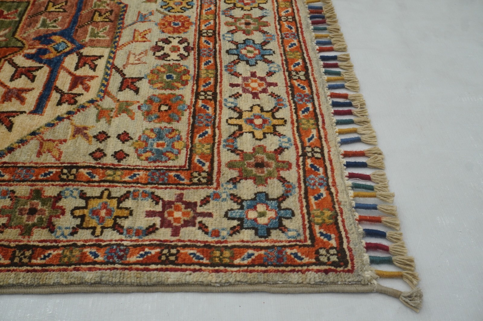 4×6 ft Taupe Gray Ersari Afghan Hand Knotted Wool Tribal Area Rug