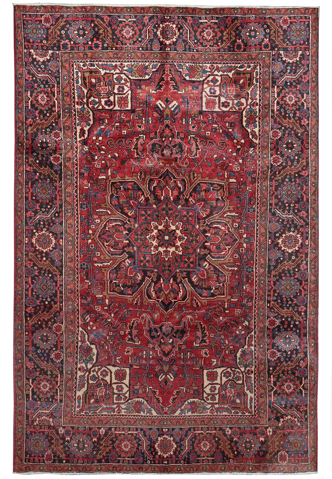 8.3 x 12 Perrsian Heriiz Sherabian Semi-Floral Geometric #F-3025