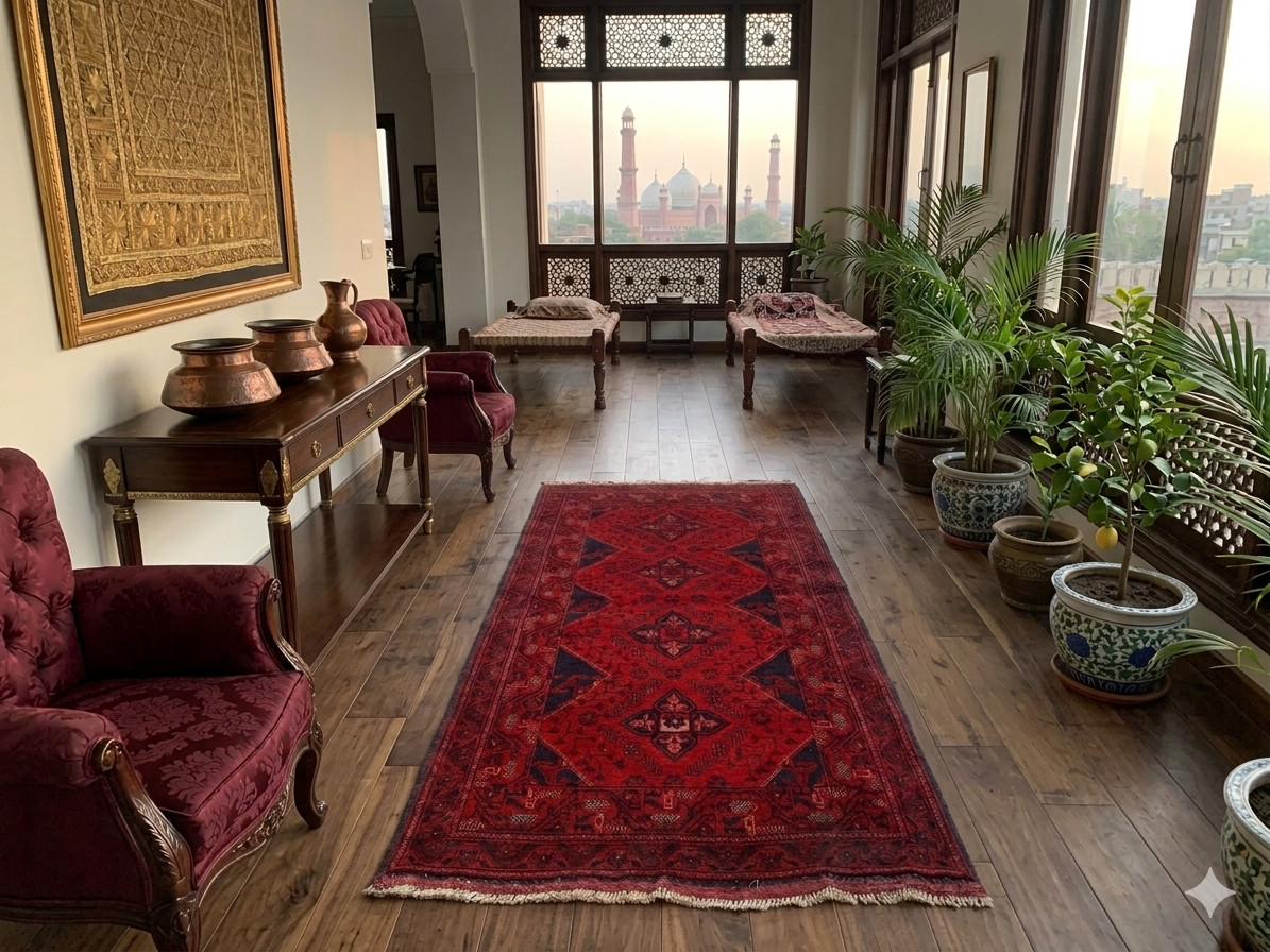3×6 ft Afghan Baloch Rug Handwoven Rugs Traditional Rug Oriental Medallion Rug
