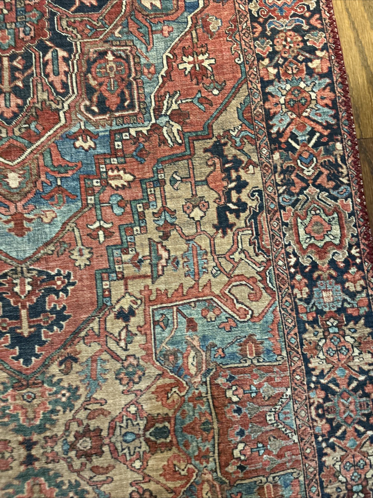 SURYA Rug Hall Runner 2’ 6” X 7’ 6” Burgundy Blue Khaki