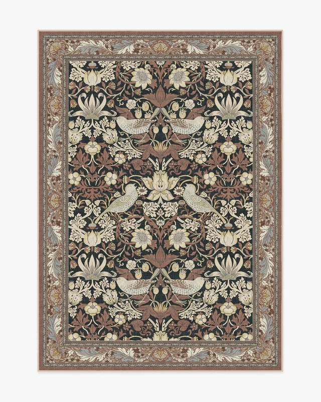 Brand New Ruggable Strawberry Thief Rug Multiple Colors and Sizes Available