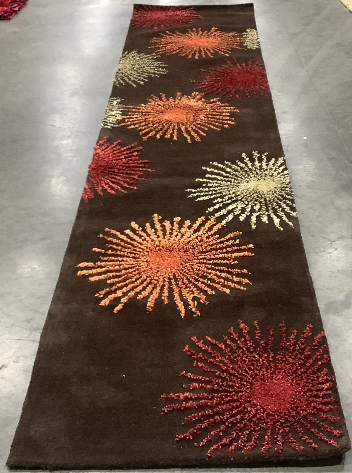 BROWN / MULTI 2′-6″ x 12′-0″ Flaw in Rug, Reduced Price 1172679440 SOH712B-212
