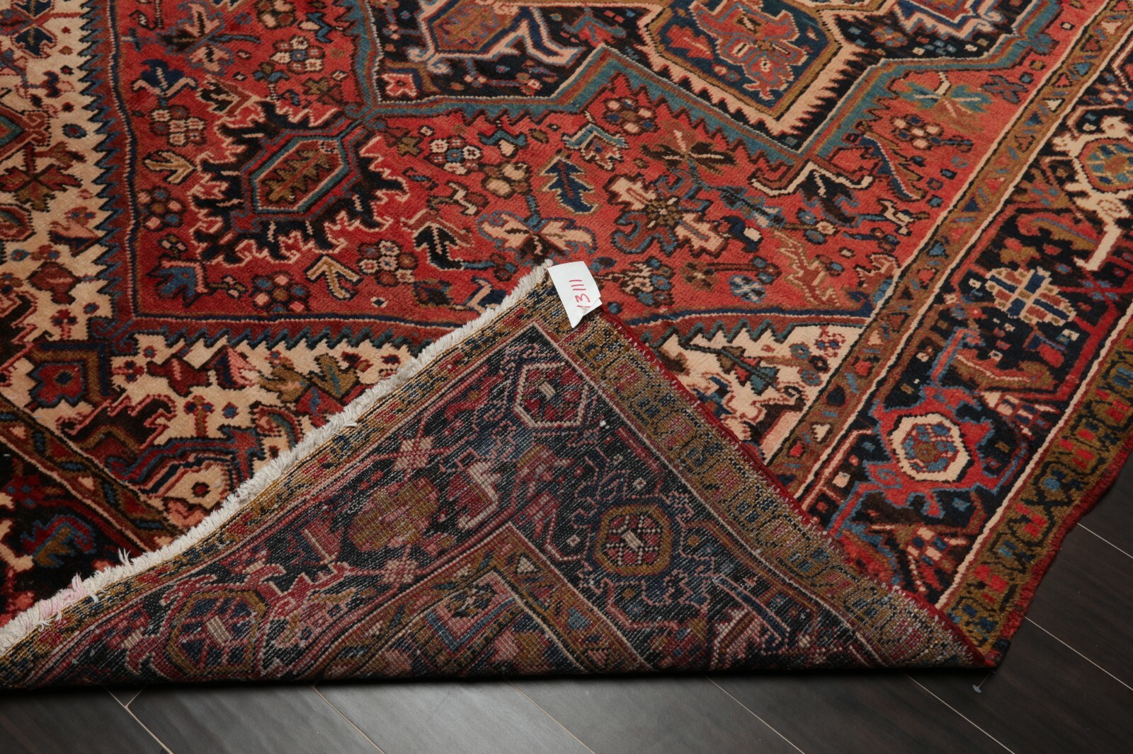 7’6″ x 11’1″ Early 20th century Antique Hand Knotted Wool Oriental Area Rug