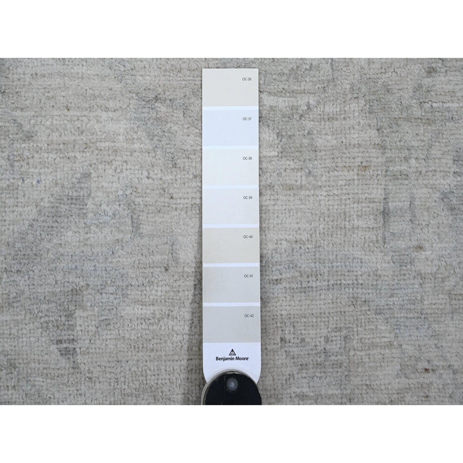 9’8″x13’5″ White Wash Peshawar All Over Pattern All Wool Hand Knotted Rug R20989