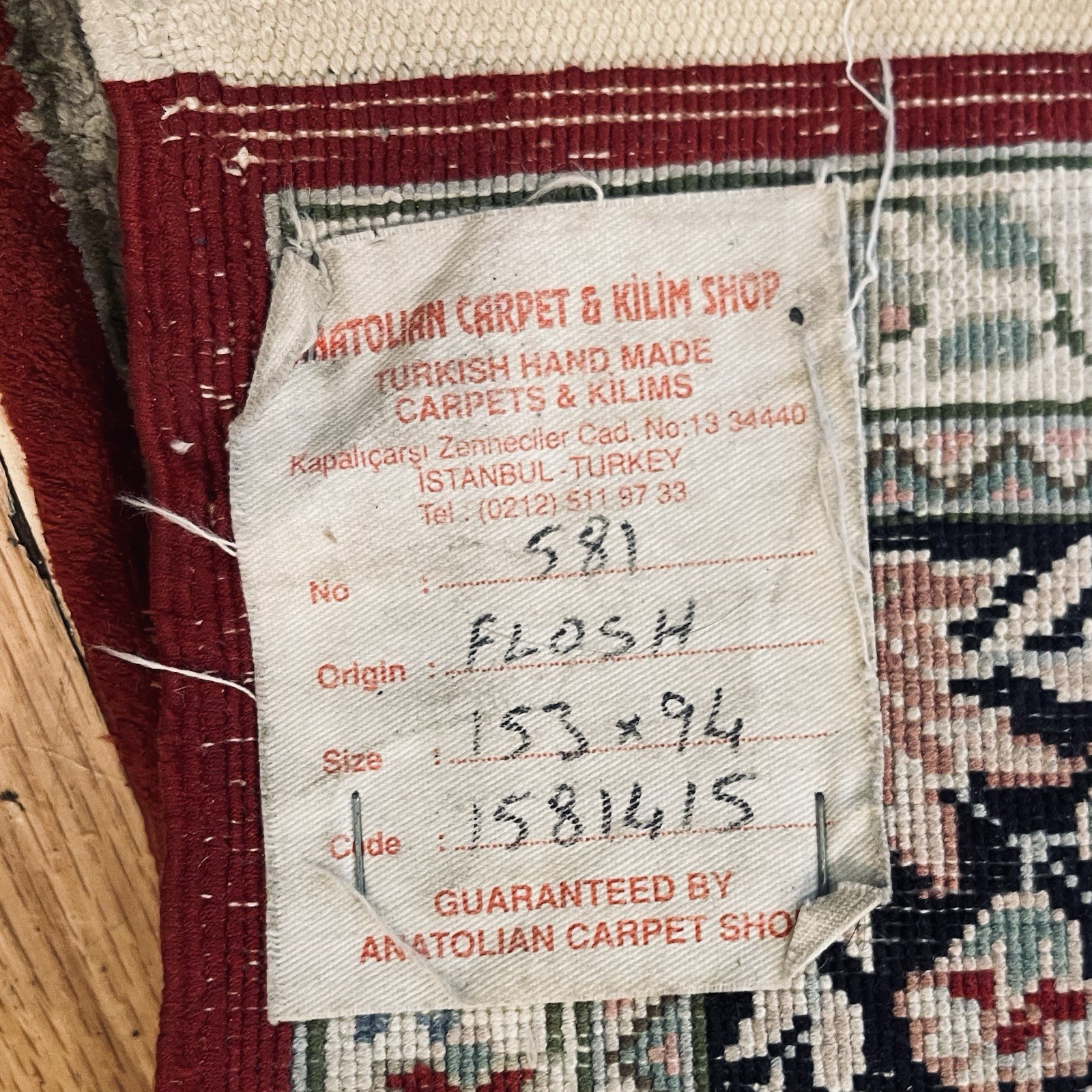 Vintage Anatolian Turkish Rug 3×5 Foot #581 Needs Cleaned Good Condition C Pics