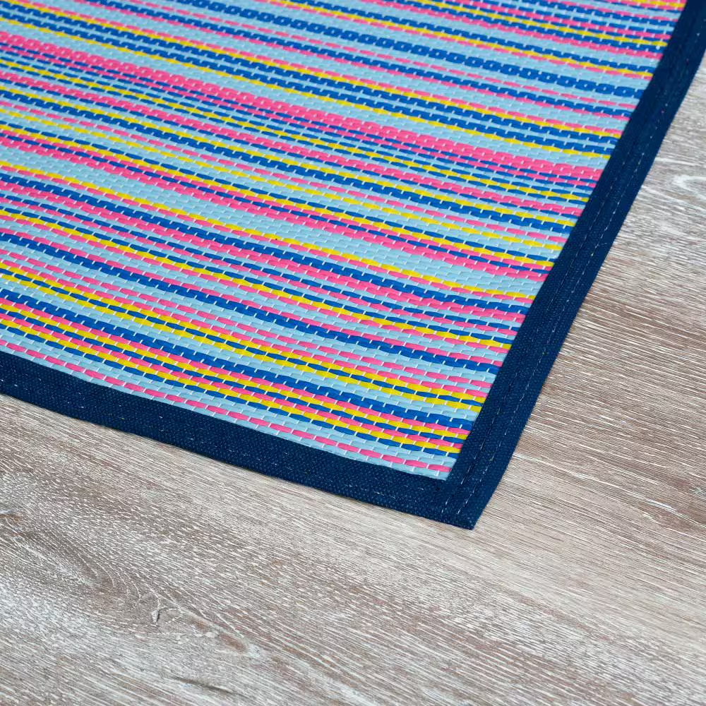 Luna Multi-Color 8 Ft. X 10 Ft. Stripes Indoor/Outdoor Area Rug