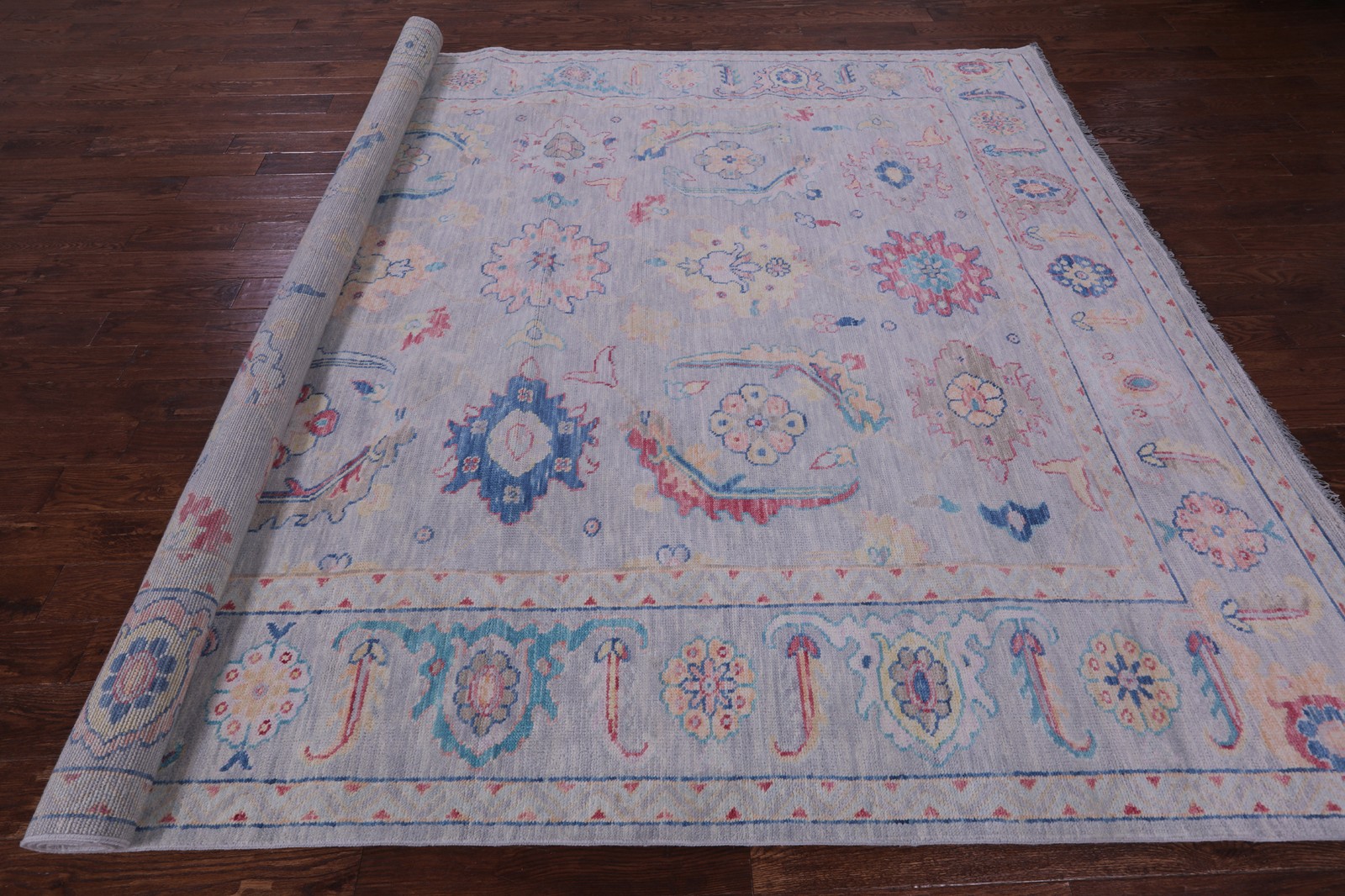 Handmade Turkish Oushak Wool Rug 9′ 0″ X 11′ 9″ – Q19822