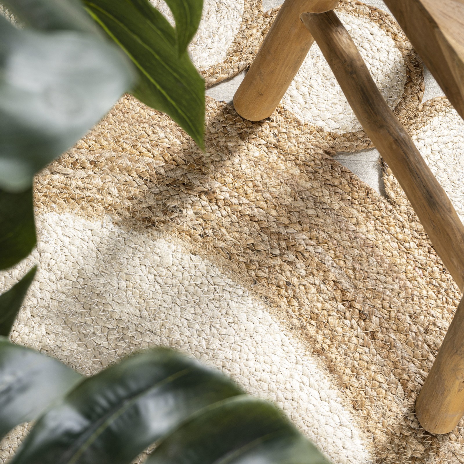 JONATHAN Y Lighting RNF113-6R Ansa Collection 5′ x 5′ Jute Power – Cream /