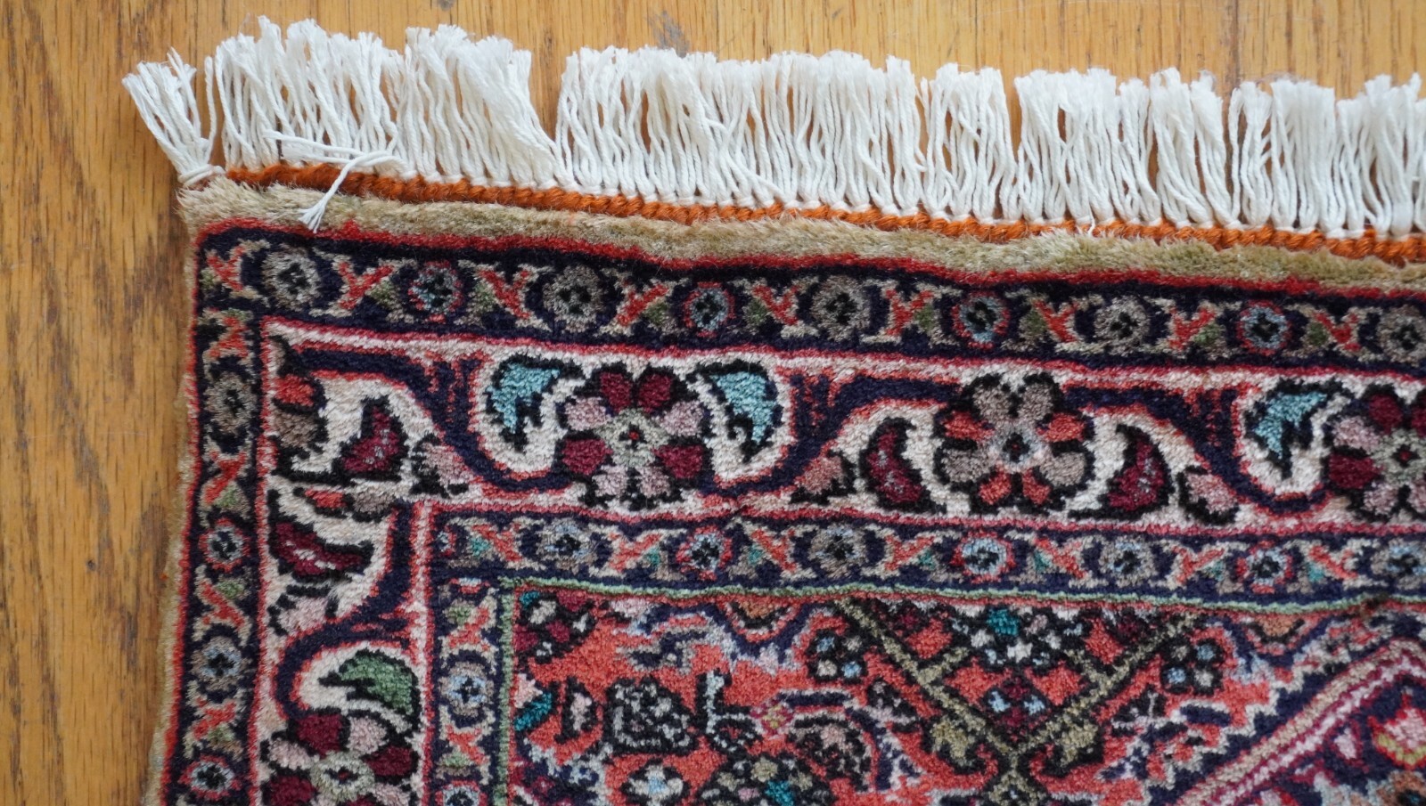 1’9″ x 2′ Lovely Bijarr Hand Knotted Wool Heratii/Fish Oriental Rug Excellent