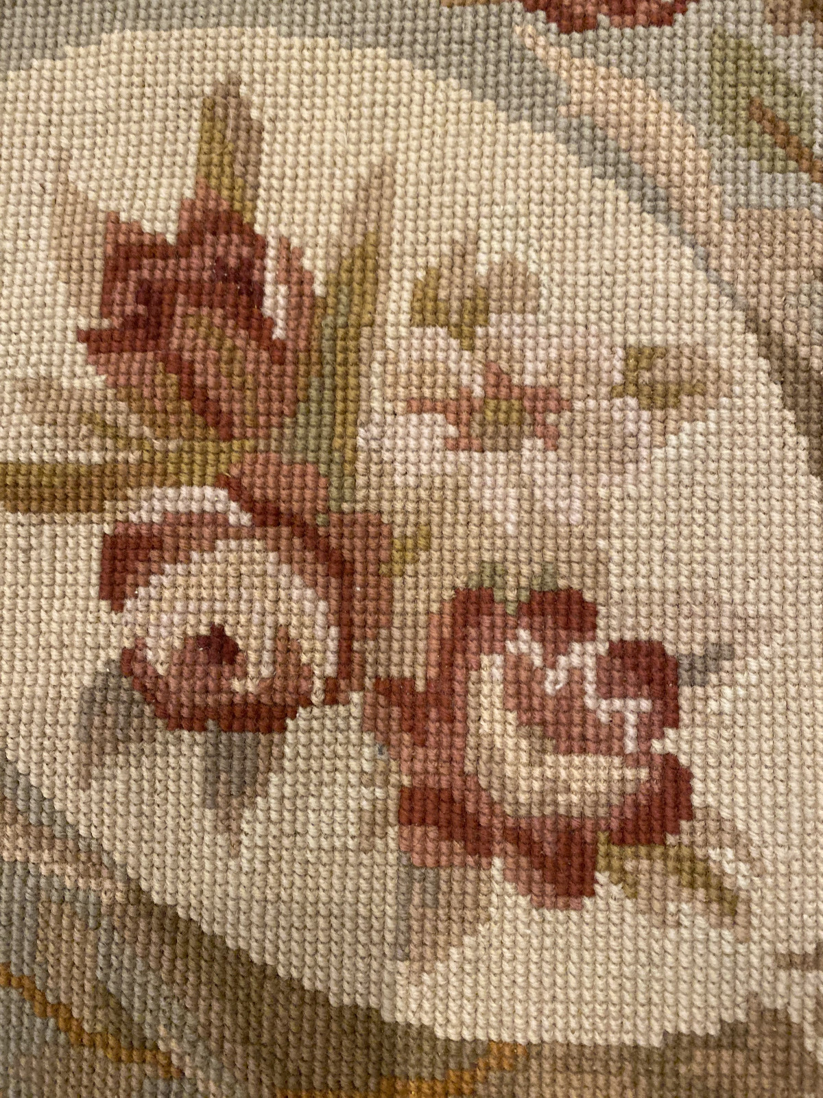 4×6 Hand woven French Needlepoint Portuguese Aubusson 100% wool Area rug