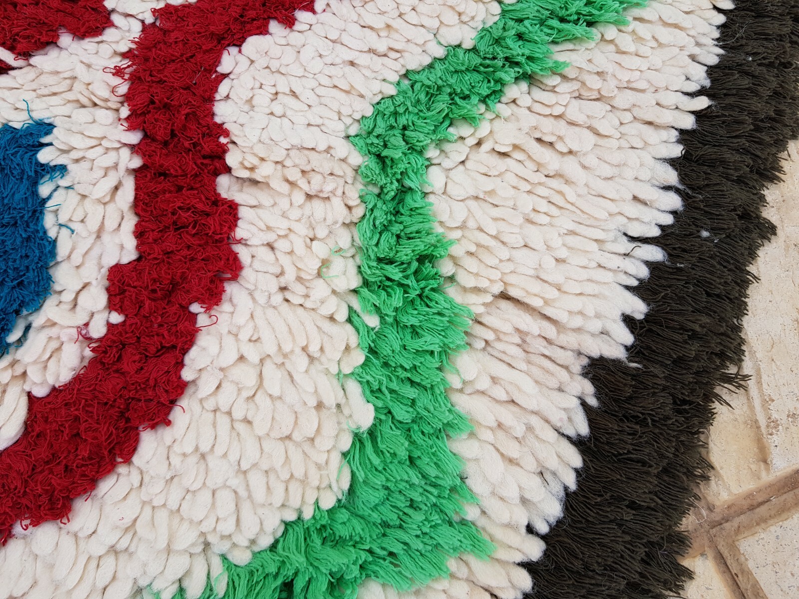Vintage Azilal rug, Moroccan Berber rug , Azilal rug 7’7×2’7″ Ft, beni ourain