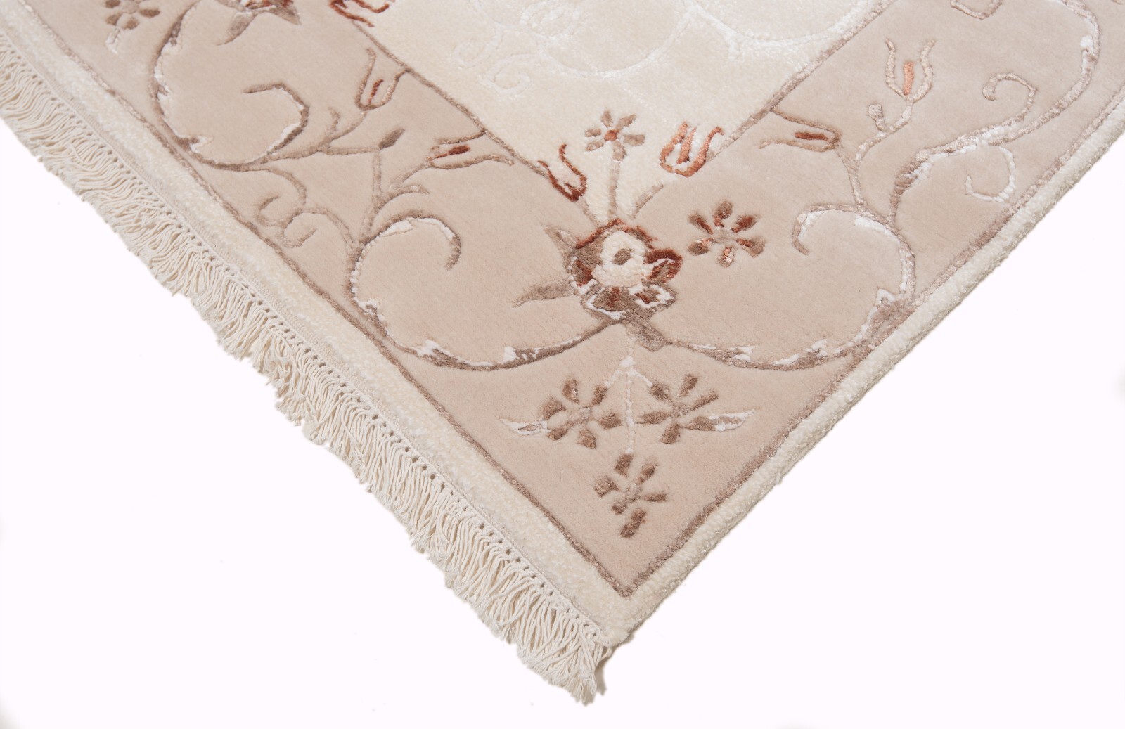 Modern Handwoven Oriental Rug 119 5/16×33 1/8in-Läufer,Oriental,Carpet,Rug,Beige