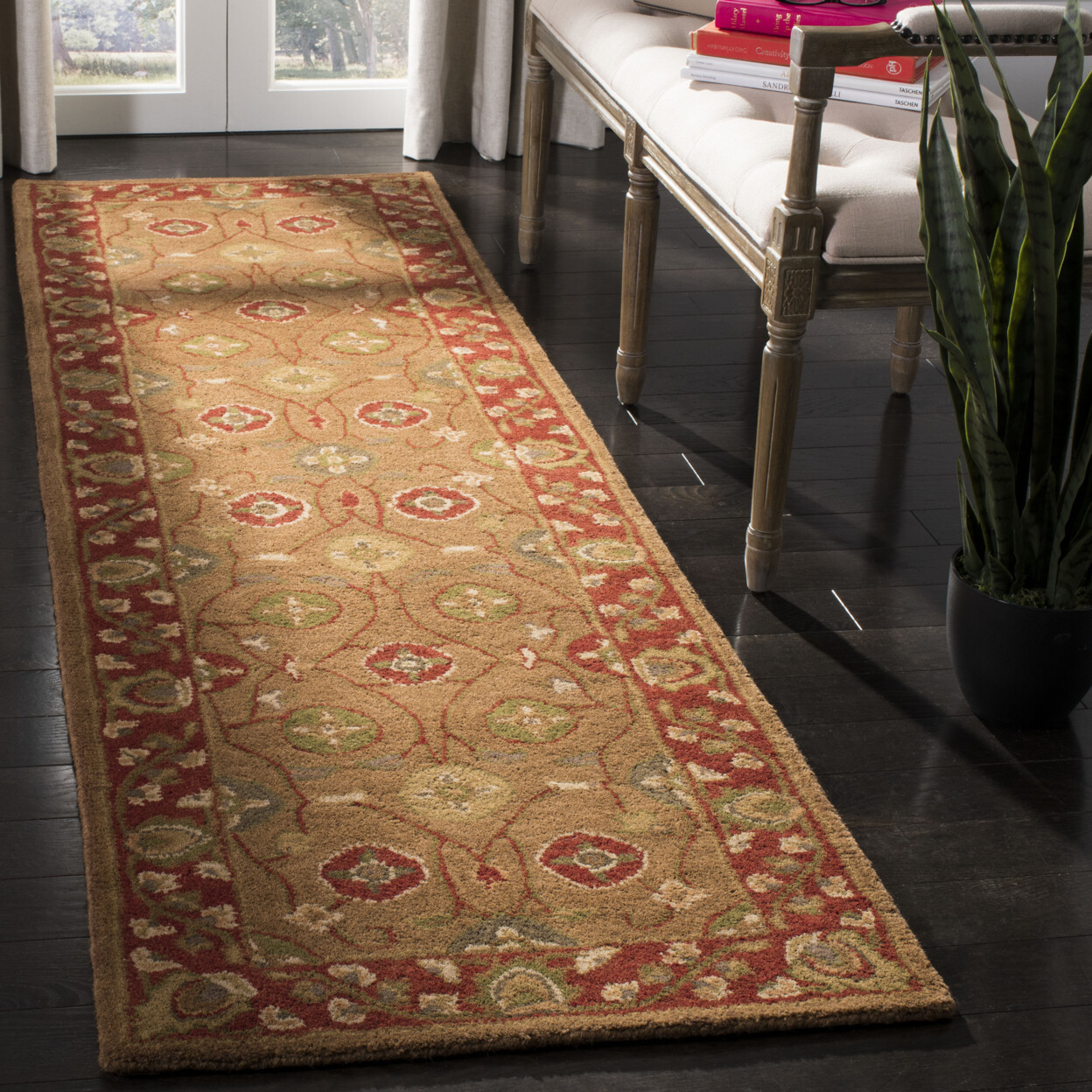 SAFAVIEH Heritage HG963A Handmade Beige / Rust Rug