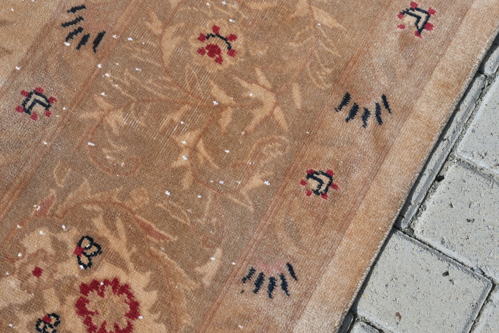 9×11,6 ft Vintage Oversize Rug, Turkish Brown Oriental Rug