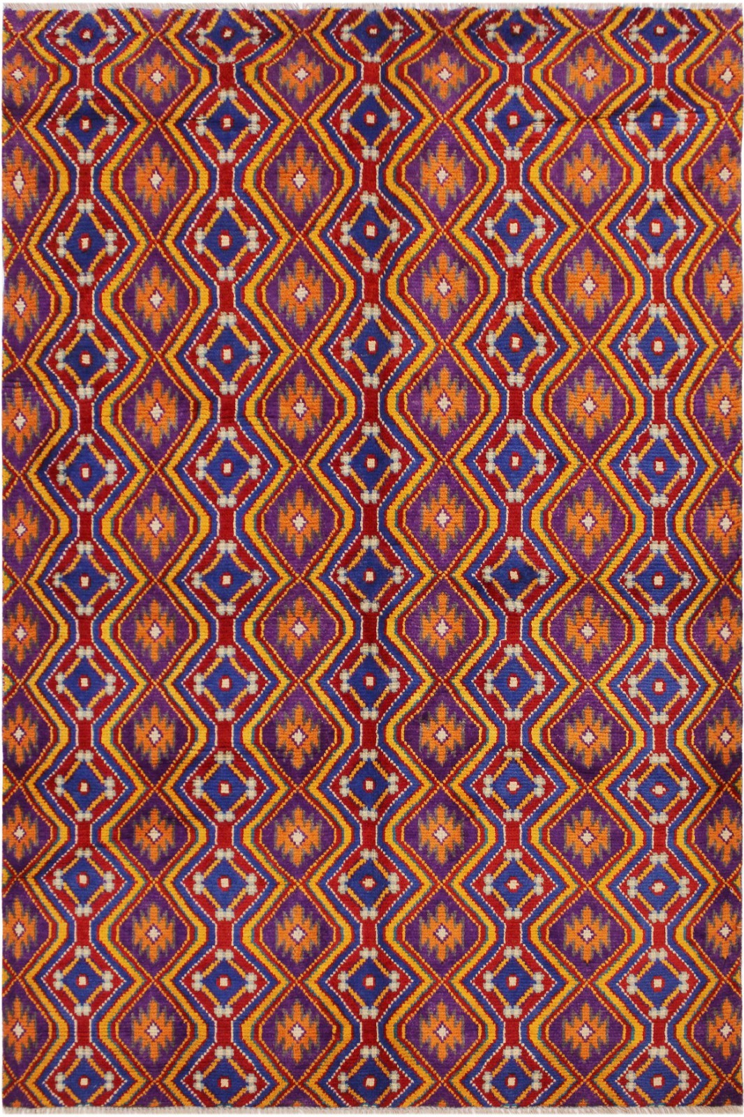 Bohemian Balochi Hand Knotted Wool Rug – 4’11” x 6’8”