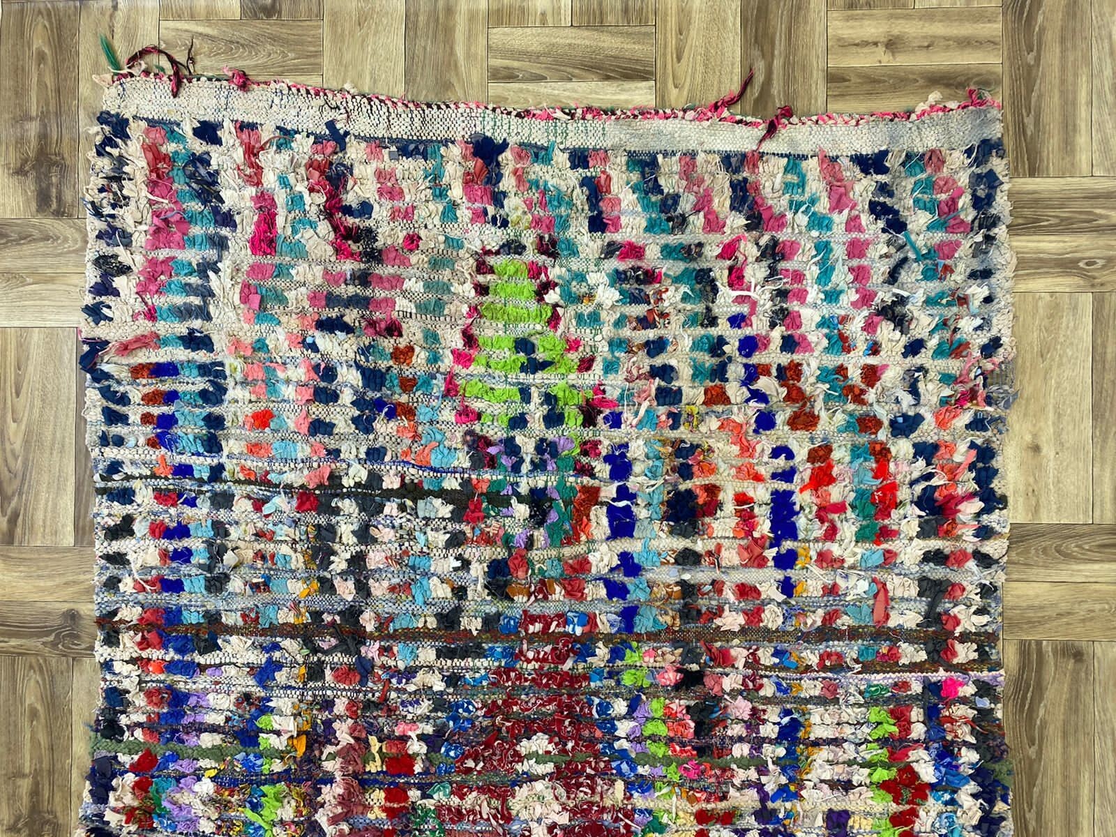 Authentic Area Rug,Colorful Entryway Kilim Runner,Moroccan Runner Rug,4’x6’ft