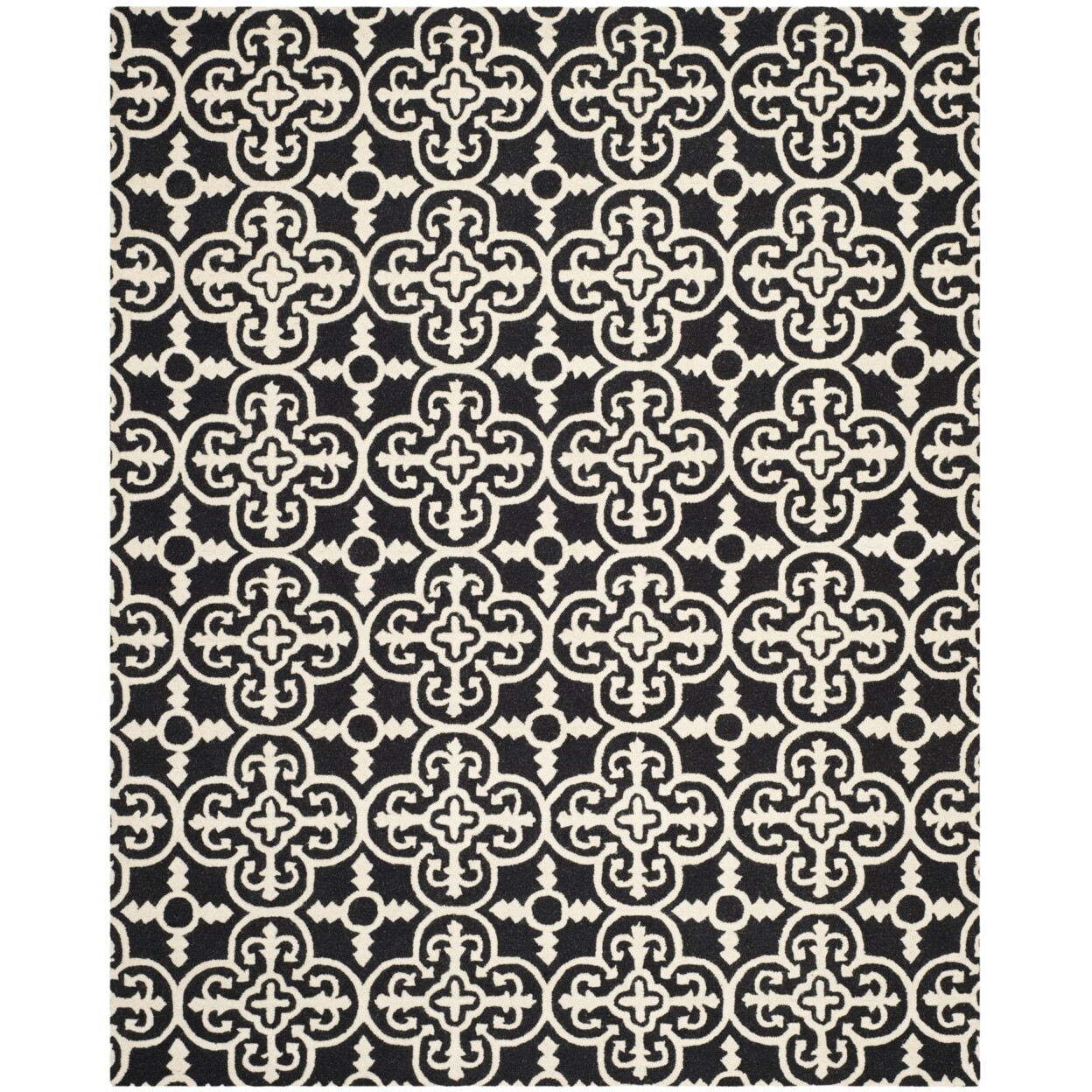 SAFAVIEH Cambridge CAM133E Handmade Black / Ivory Rug