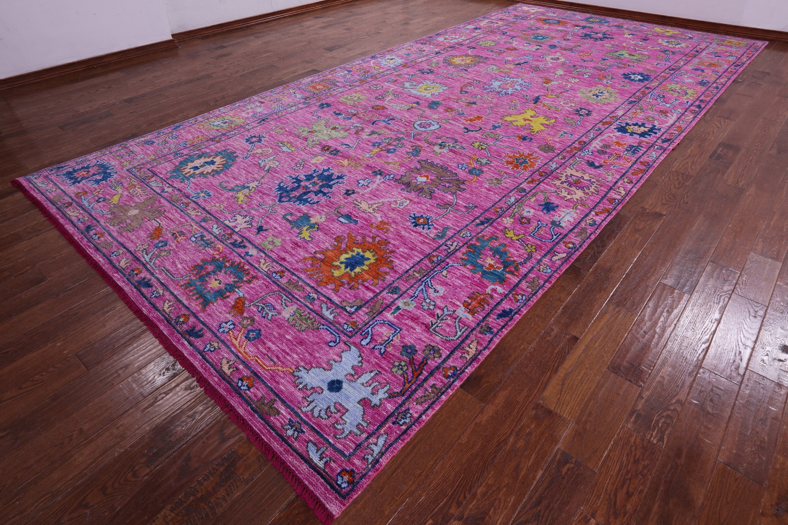 Turkish Oushak Hand-Knotted Wool Rug 8′ 11″ X 19′ 0″ – Q13572