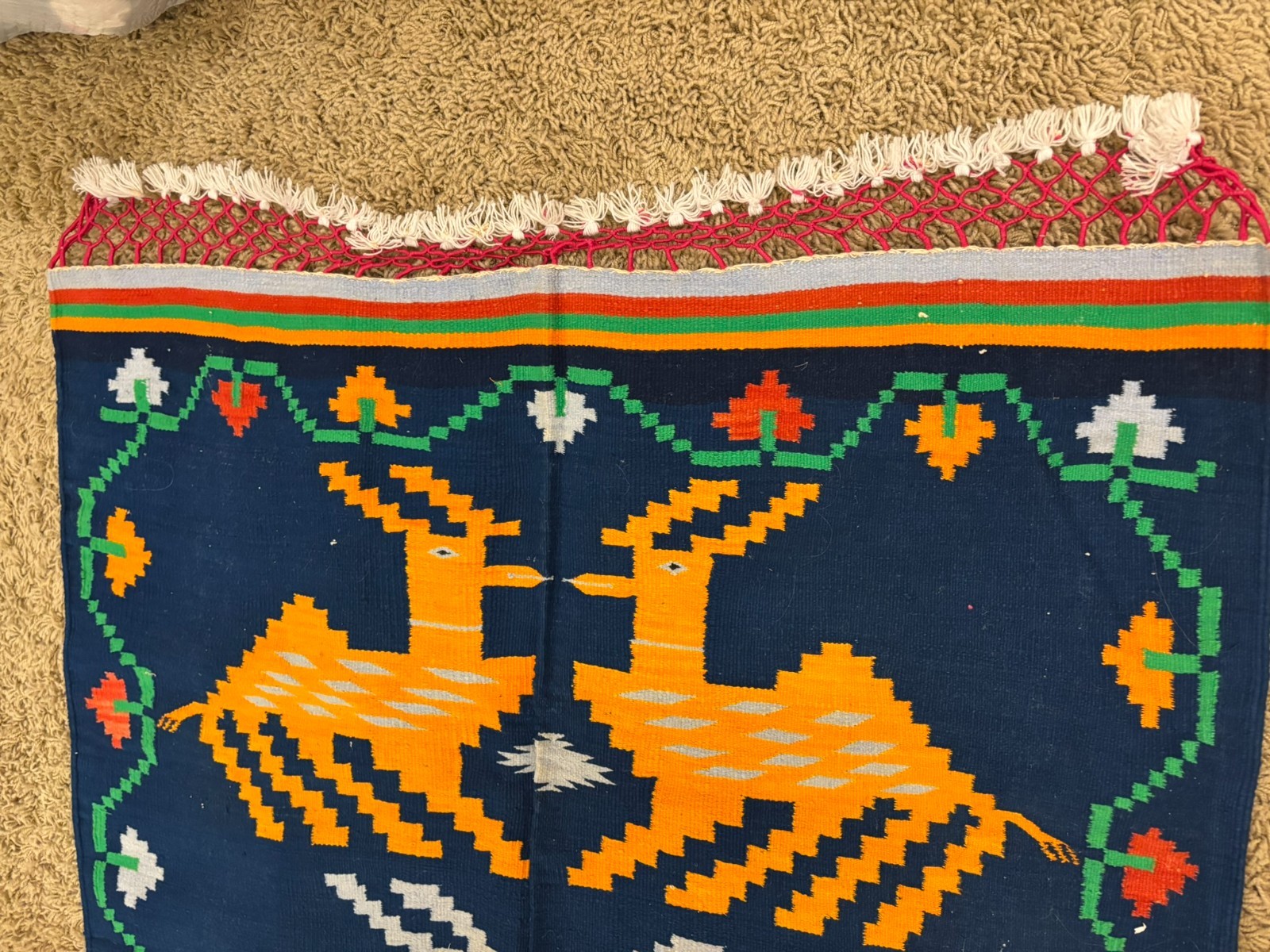 HANDWOVEN Cotton Dhurrie AREA RUG INDIAN Modern Home Decor Living/Bedroom