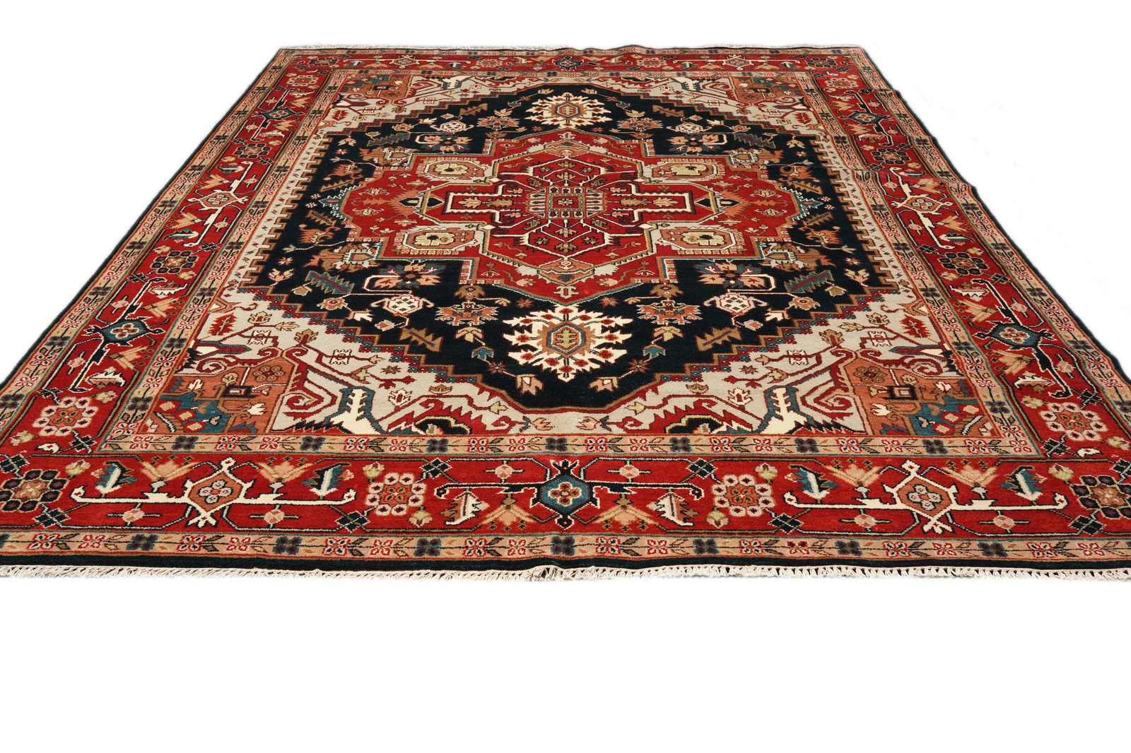 9 x 12 New Heriiz Seerapi Rug Dark Blue #F-4440