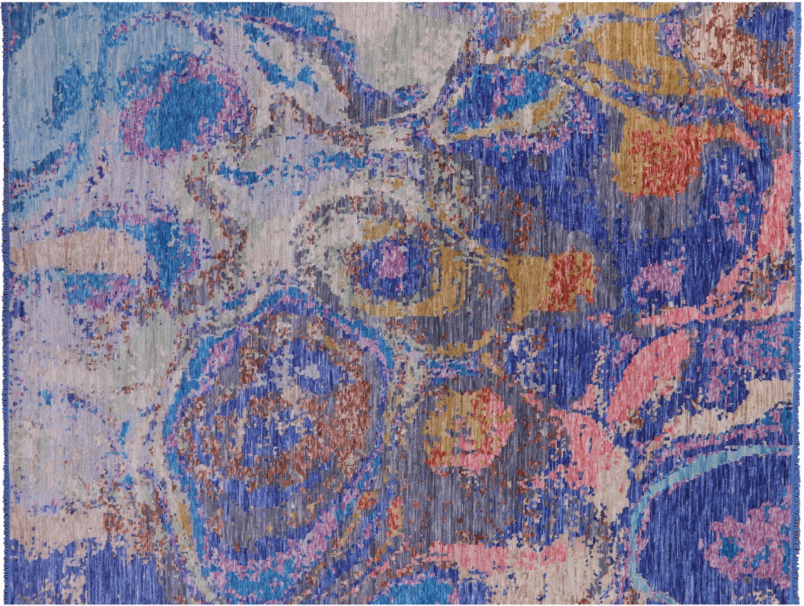 Handmade Modern Abstract Wool Rug 9′ 0″ X 11′ 9″ – Q20131