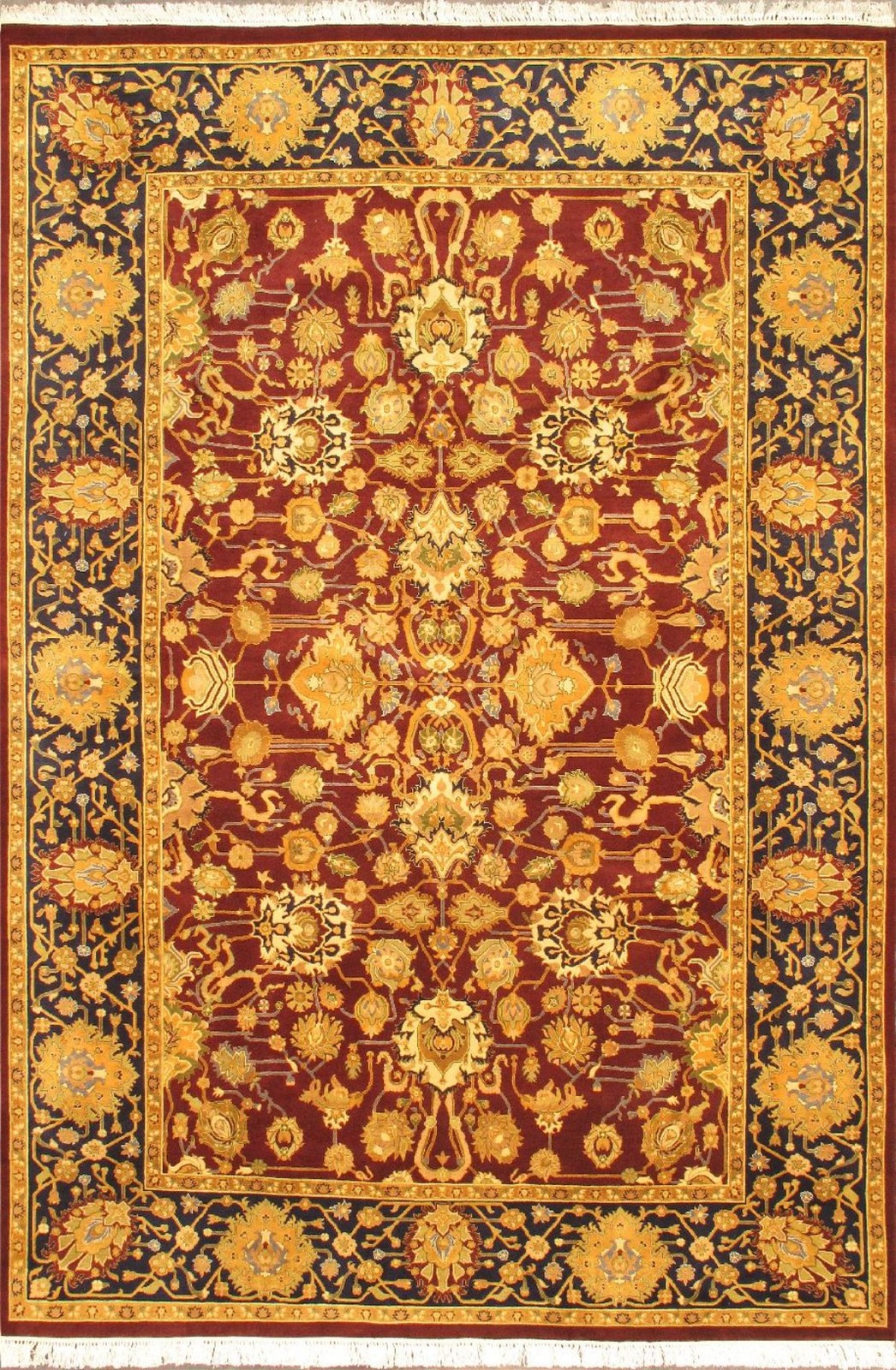 Vintage Traditional Hand-Knotted Area Rug 6’1″ x 8’10” Oriental Wool Carpet