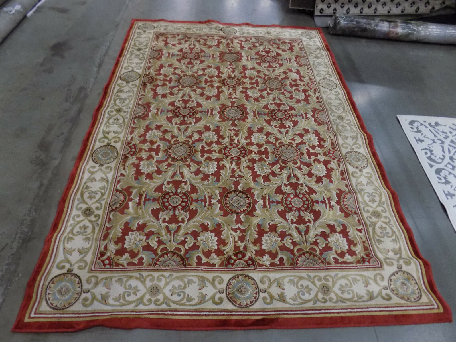 Red Ivory 5′ 3″ x 7′ 6″ Stained Rug for Reduced Price 1172557525 PAR08-202-5
