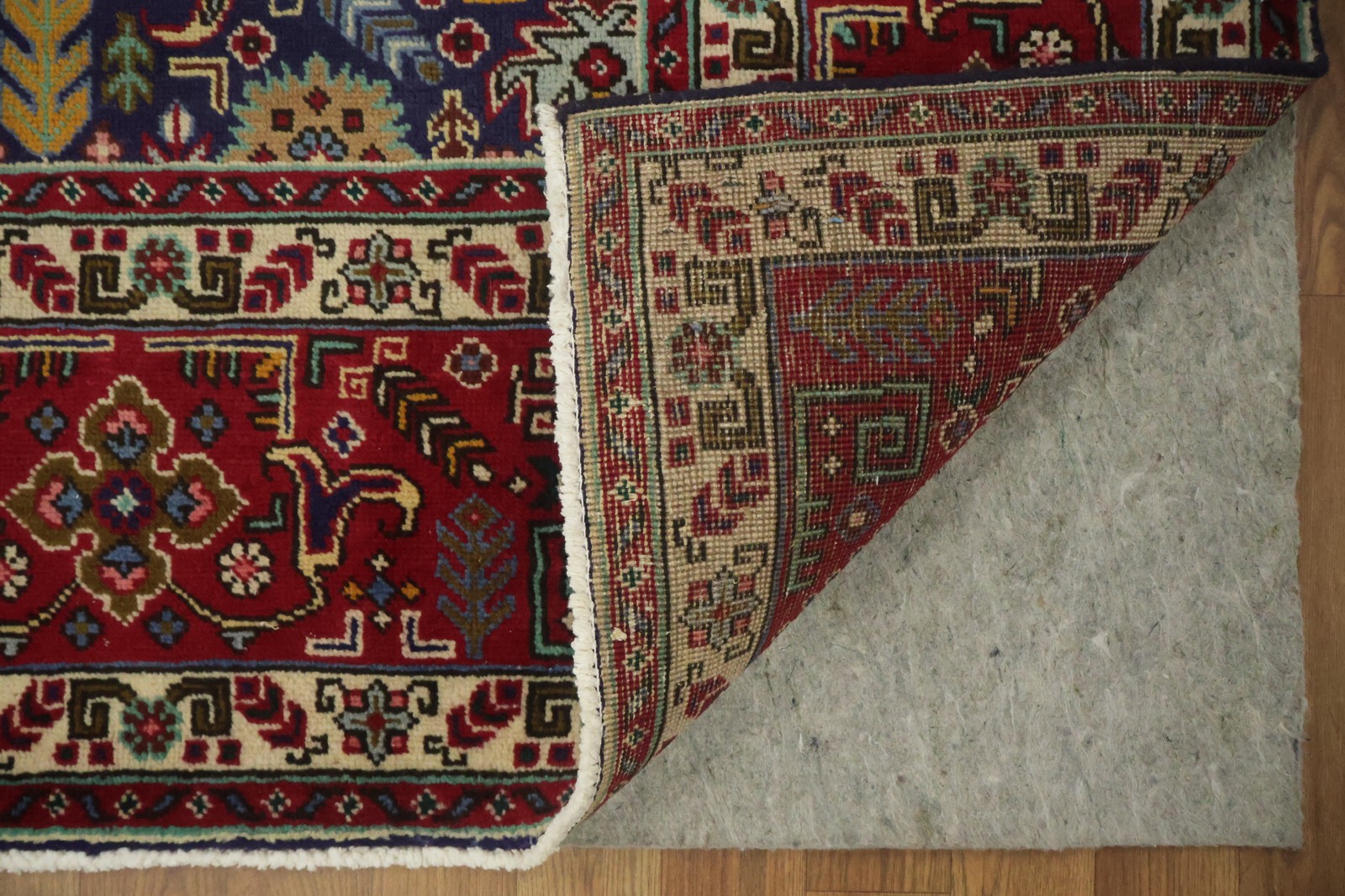 Blue Living Room Area Rug 7×10 Traditional Hand-made Vintage Wool Classic Carpet