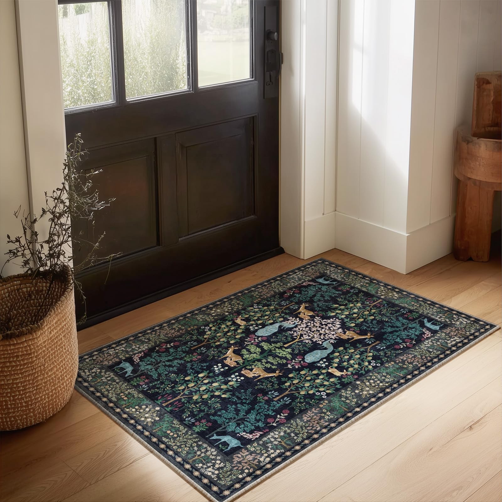 2×3 Washable Throw Rugs for Entryway: Door Mat Indoor Entrance Small Area Rug…