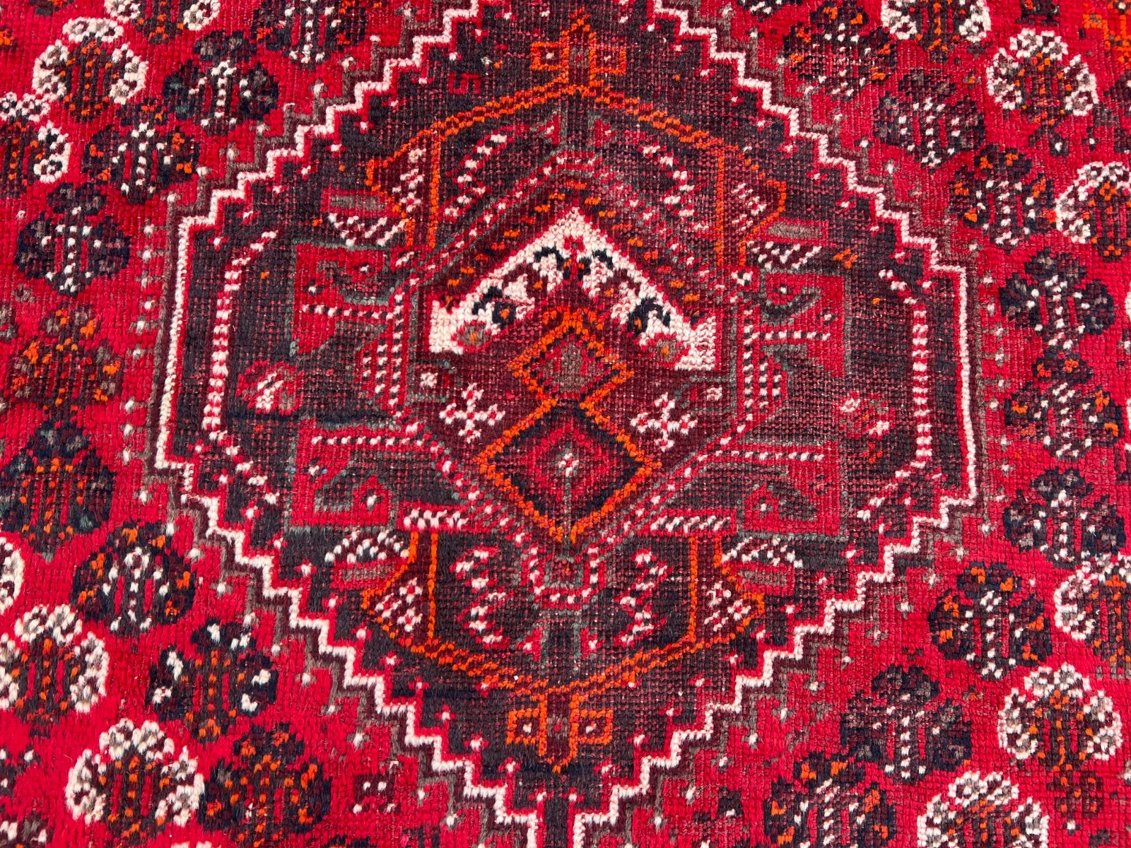 4’2×5’10 Ft Vintage Afghan Baluchi Geometric Hand Knotted Wool Area Rug