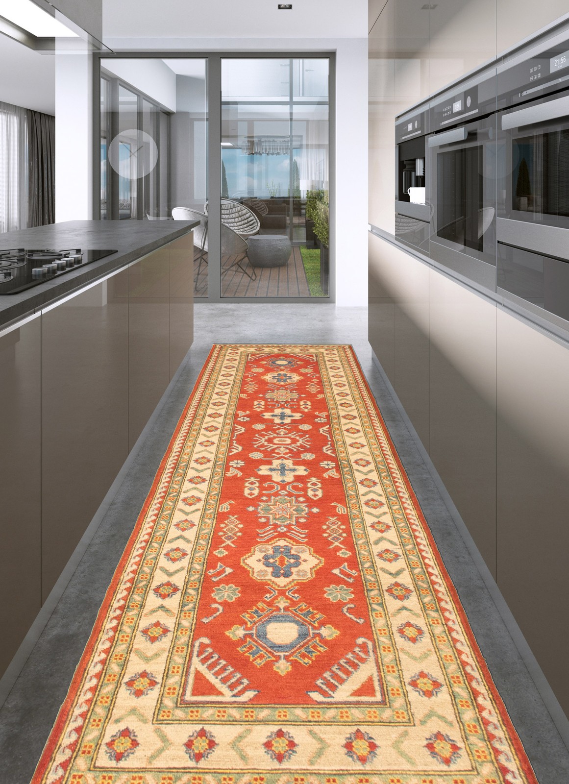 Vintage Hand-knotted Runner Rug 2’8″ x 10’0″ Traditional Oriental Wool Carpet