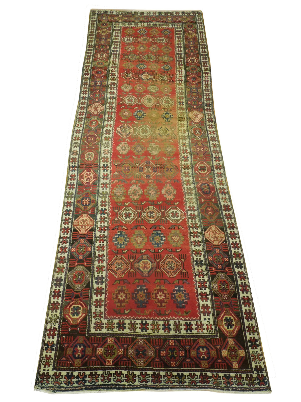 3.5 x 10.7 Semi-Antique Perrsian Hamadan Runner #PIX-23979
