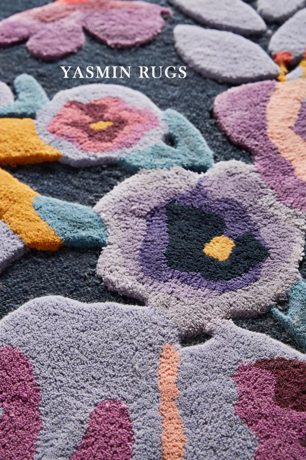 Cassia Floral Handmade Tufted Carpet 4X6 FEET Area Rug Thick Tufted Multicolored