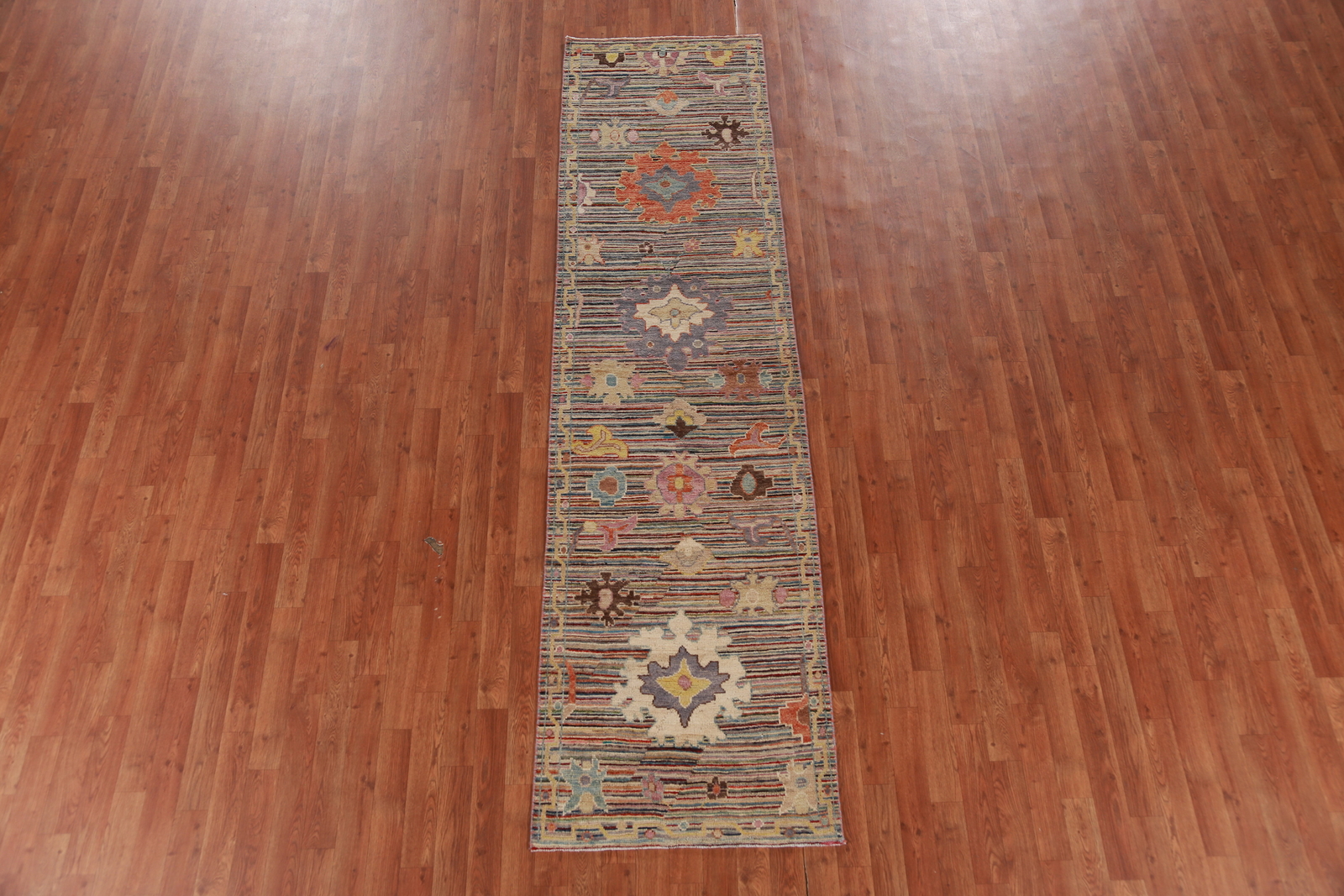Vegetable Dye Handmade Oushak Turkish Hallway 10′ Runner Rug Wool Carpet 3×10 ft
