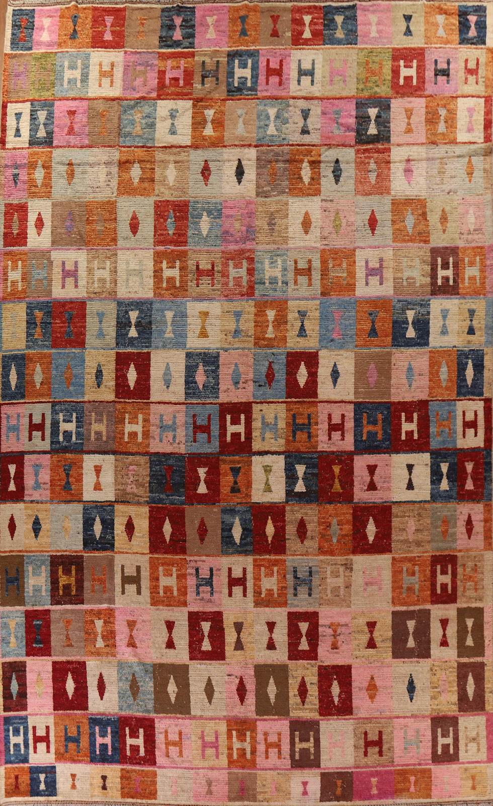 Handmade Tribal Moroccan Oriental Rug 12×17 Ft Geometric Palace Size Wool Carpet