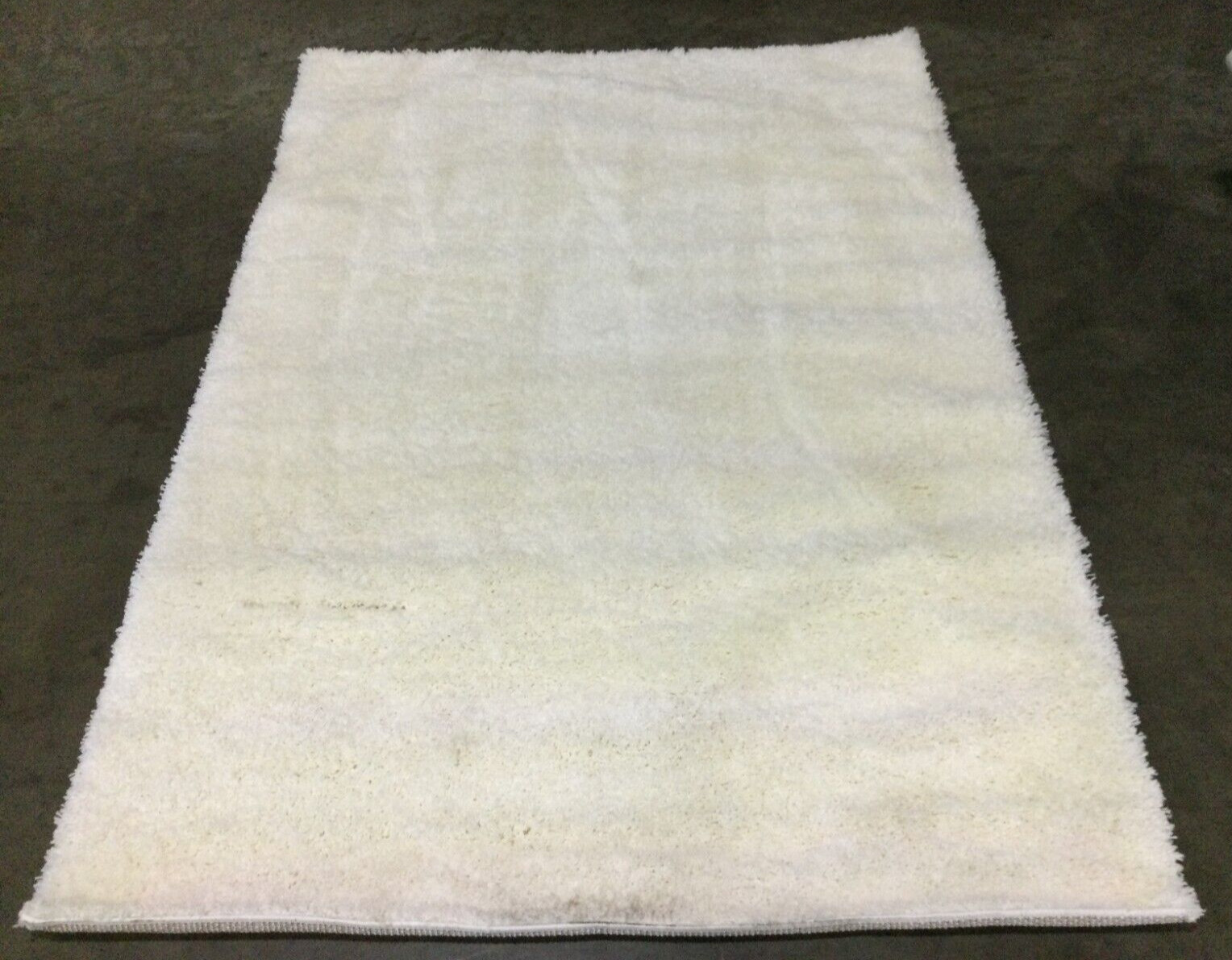 WHITE 5′-3″ X 7′-6″ Stained Rug, Reduce price 1172655583 SG151-1010-5