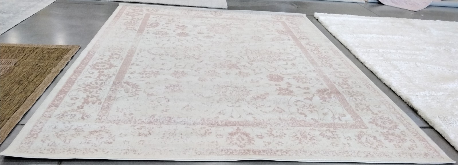 IVORY / ROSE 10′ X 14′ Back Stain Rug, Reduced Price 1172758781 ADR109H-10