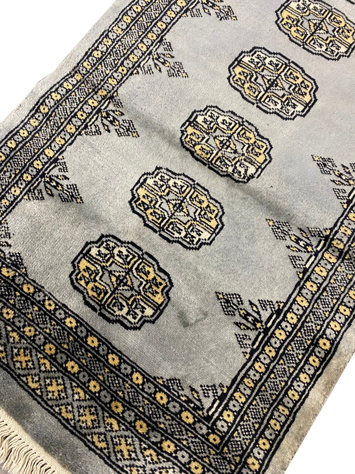 2′ X 7′ Feet Beige Handmade Bokhara Runner #F-6783