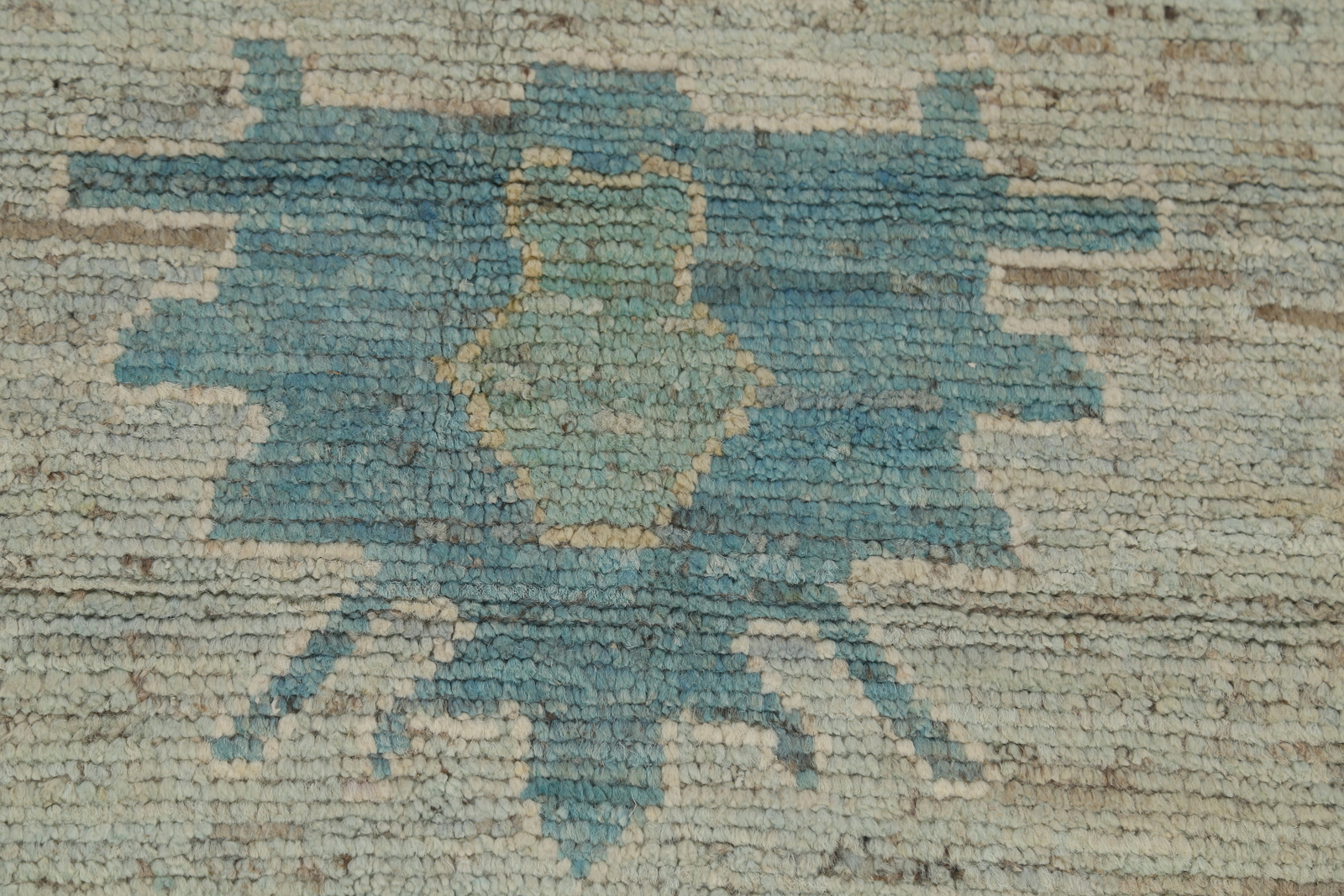 Vegetable Dye All-Over Pattern Oushak Wool Handmade Rug 8×10 ft Turkish Carpet